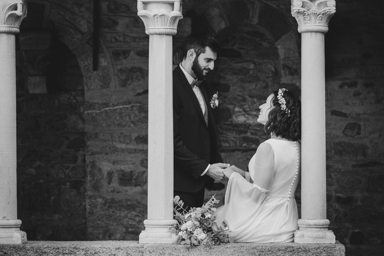 romantica coppia di sposi foto reportage