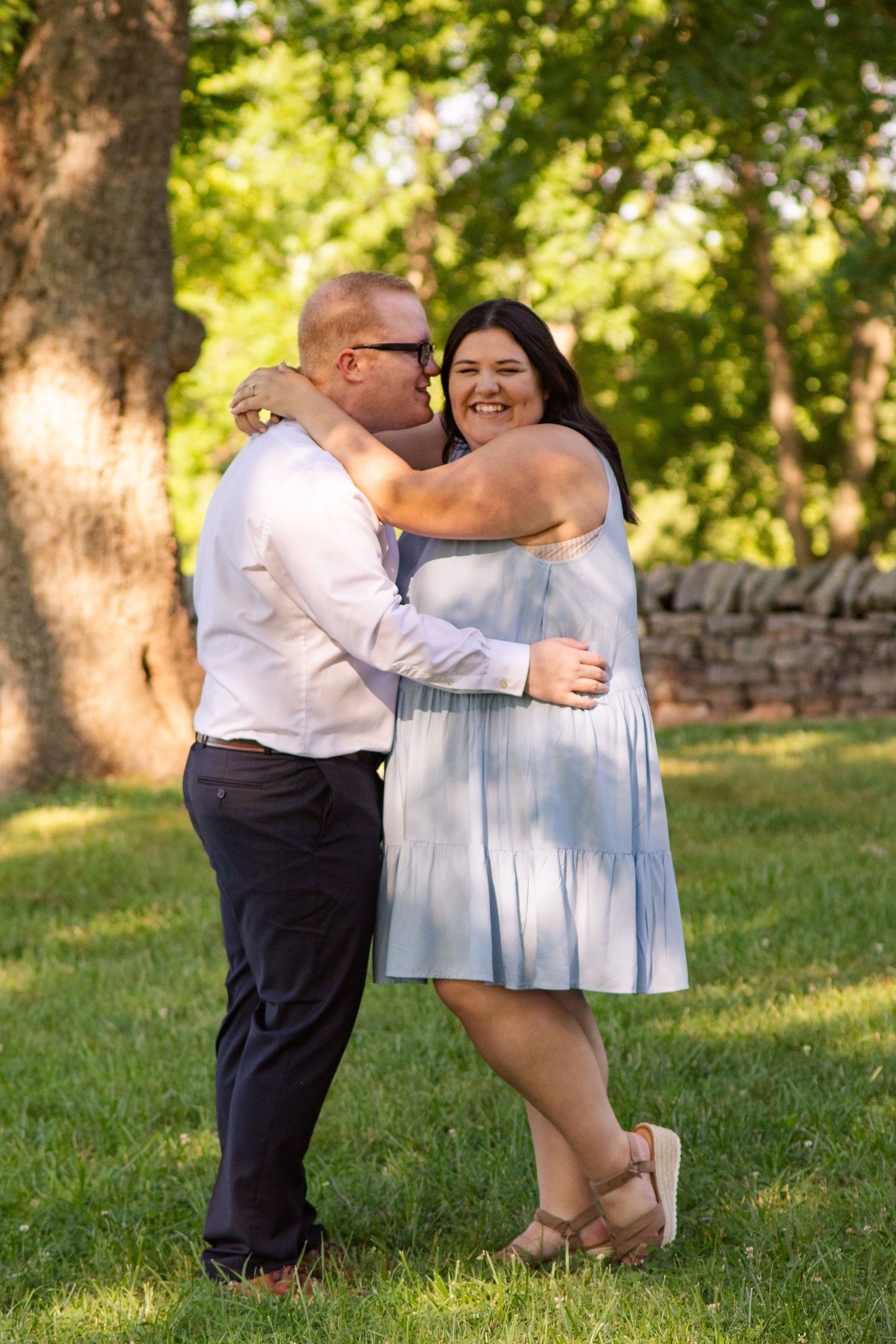 E. Carroll Joyner Park in Wake Forest, NC is a beautiful location for engagement photos!