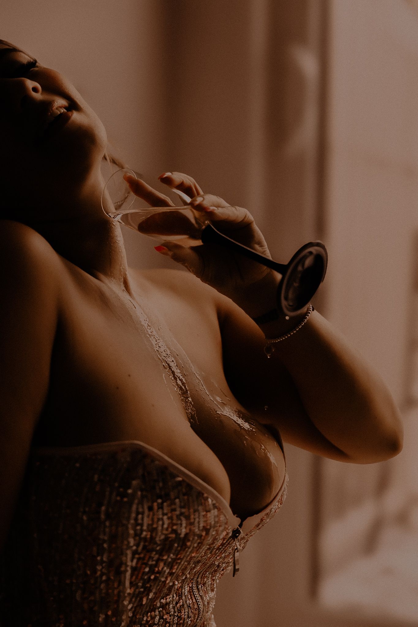 Champagne boudoir session