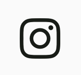 Instagram social media icon in black outline on white background.