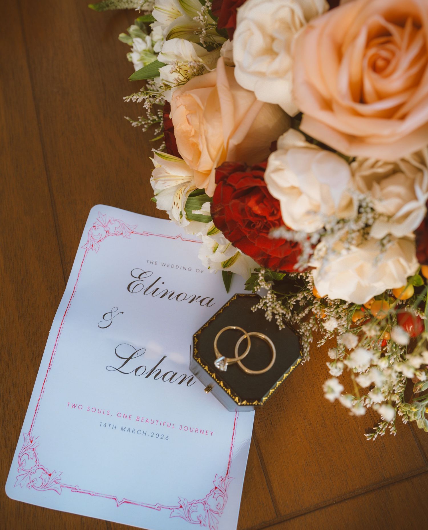 Wedding in Jacksonville, Florida, wedding invitation
