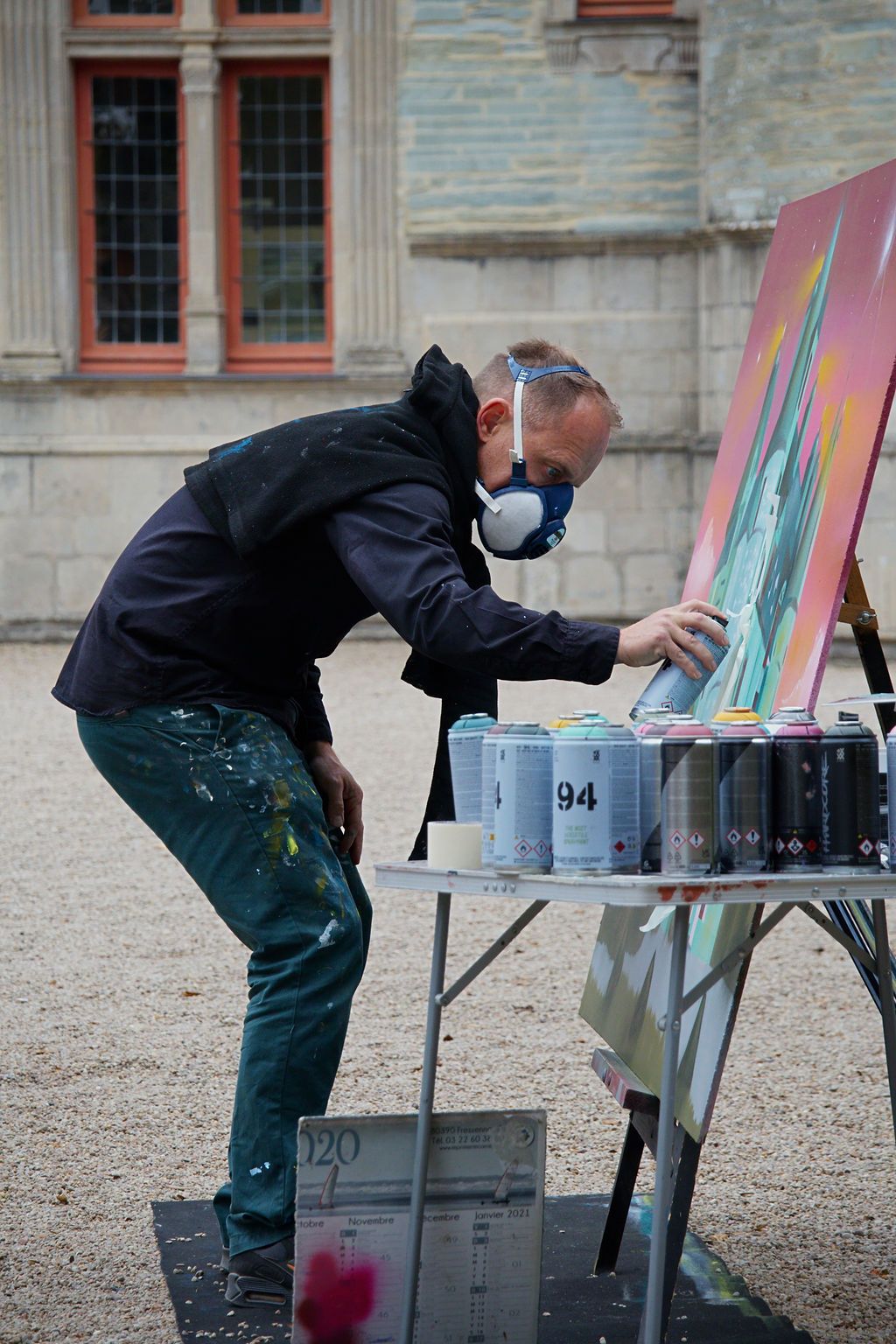 Art En Cotentin, Live Painting by Baby.K, Château des Ravalet, Cherbourg, Normandie