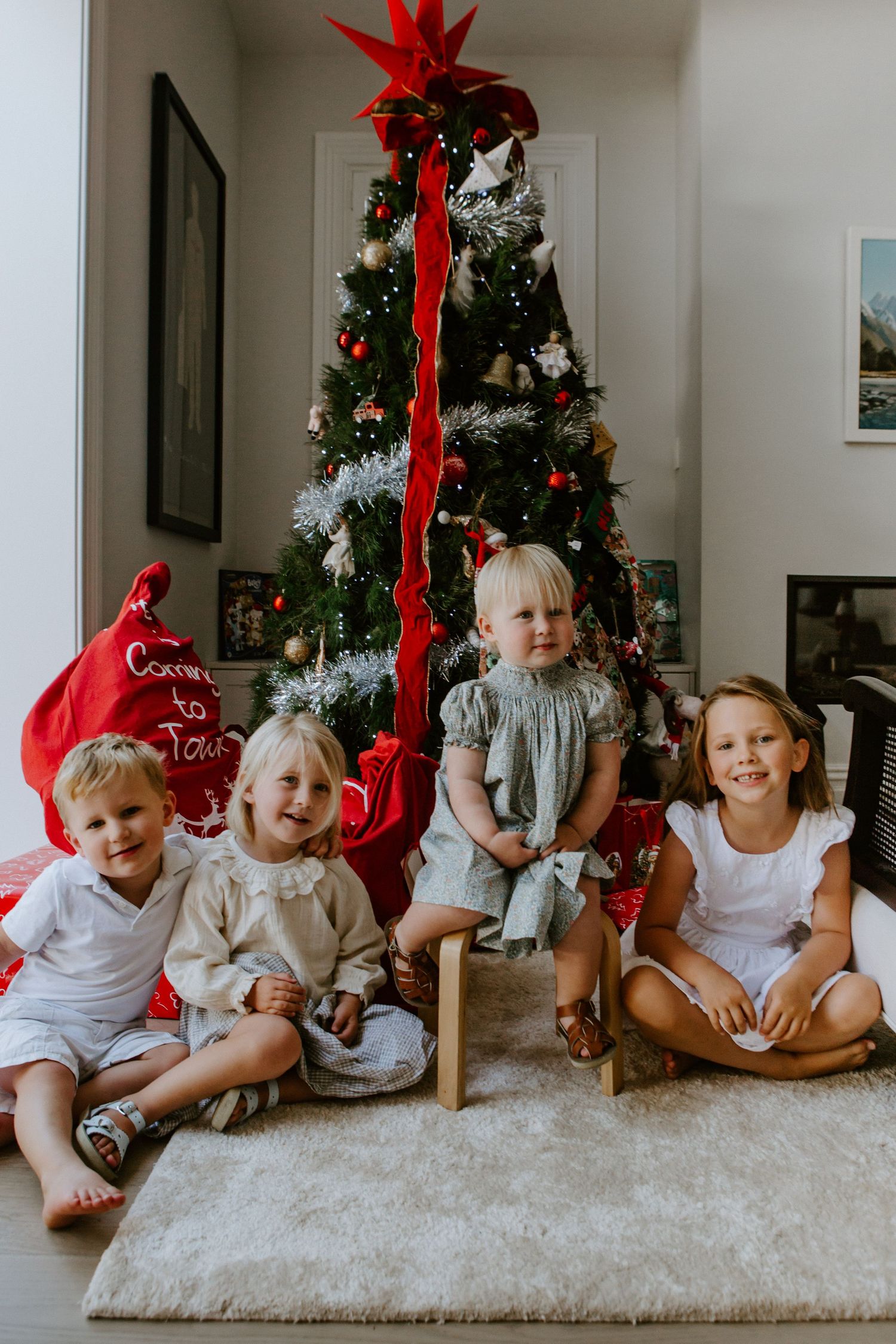 Dad spinning child around during family session
