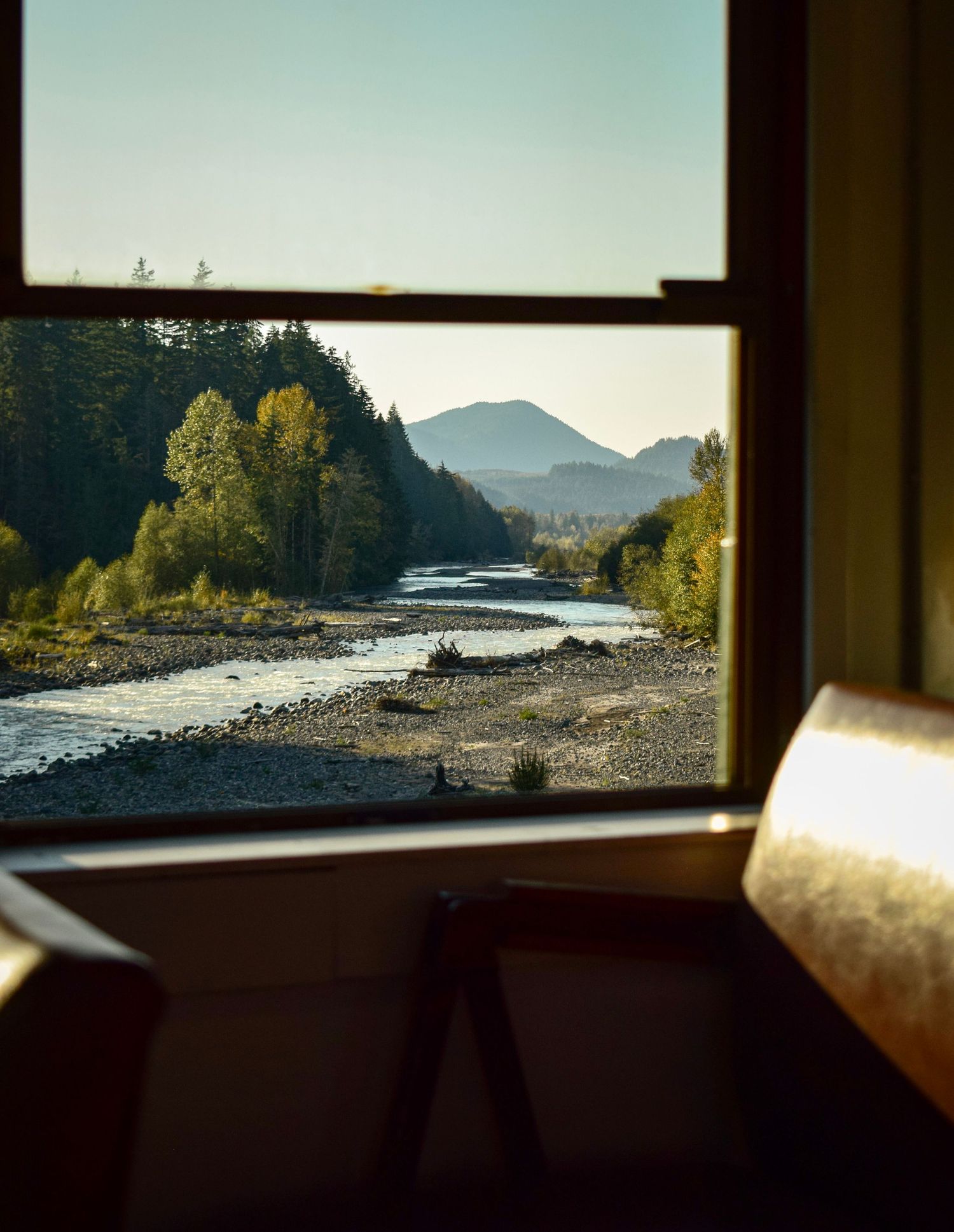 Nisqually River, Elbe Hist. Railroad, Elbe, Washington, October 12, 2024