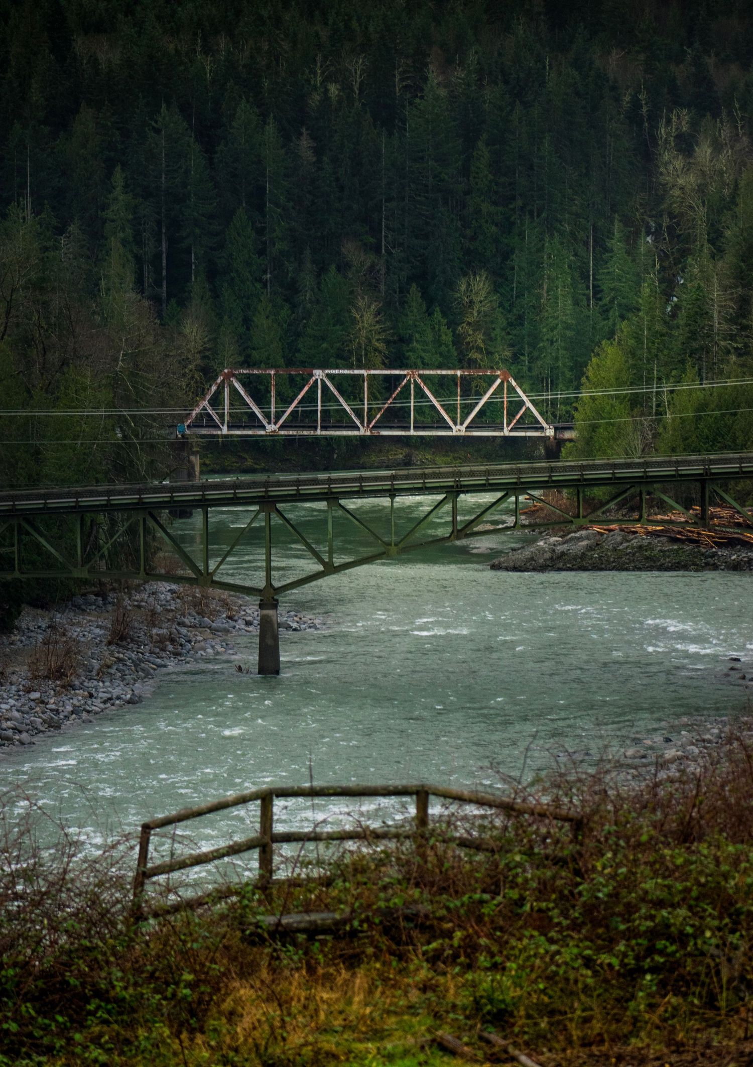 Skykomish River Bridge, Gold Bar, Washington, March 5, 2026