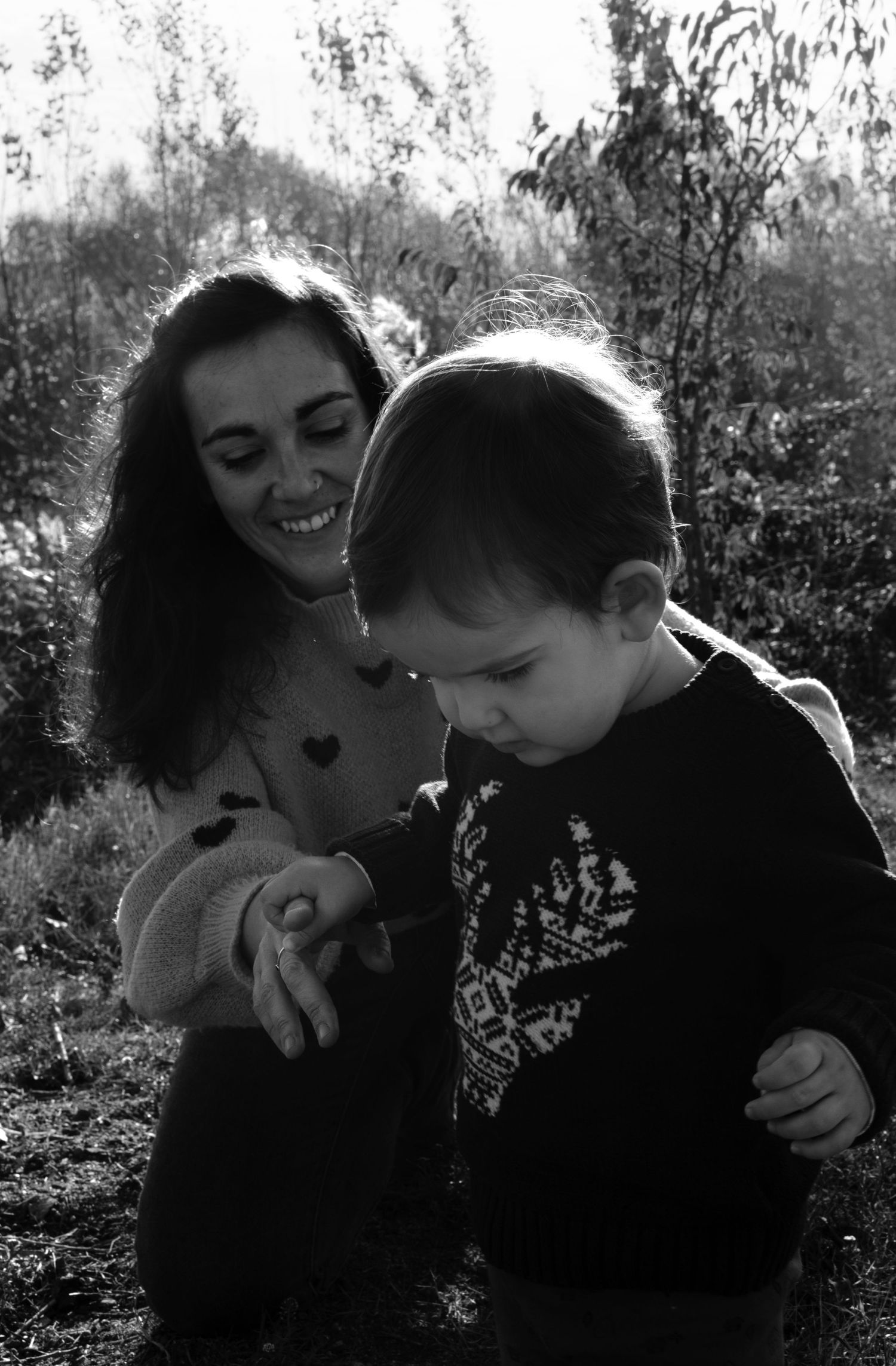 Mother and son