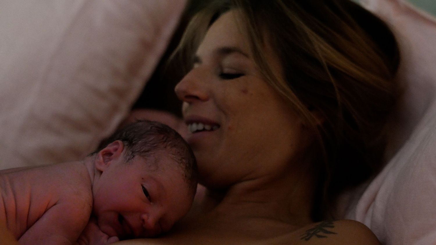 Woman with her baby