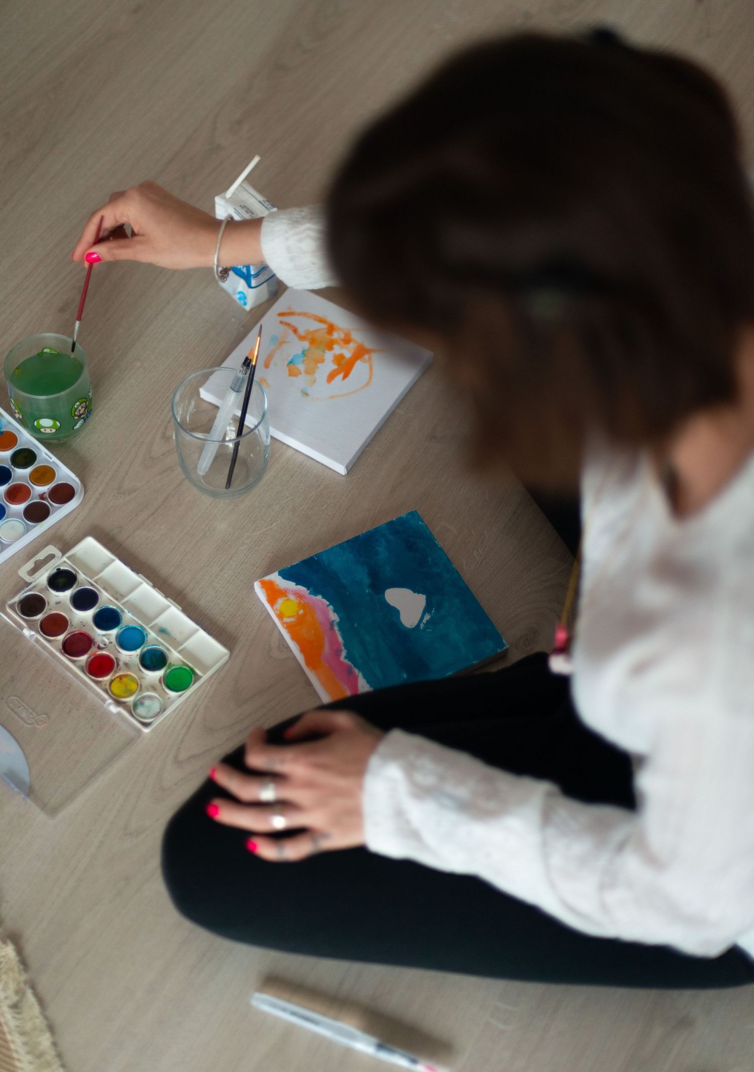 Woman painting