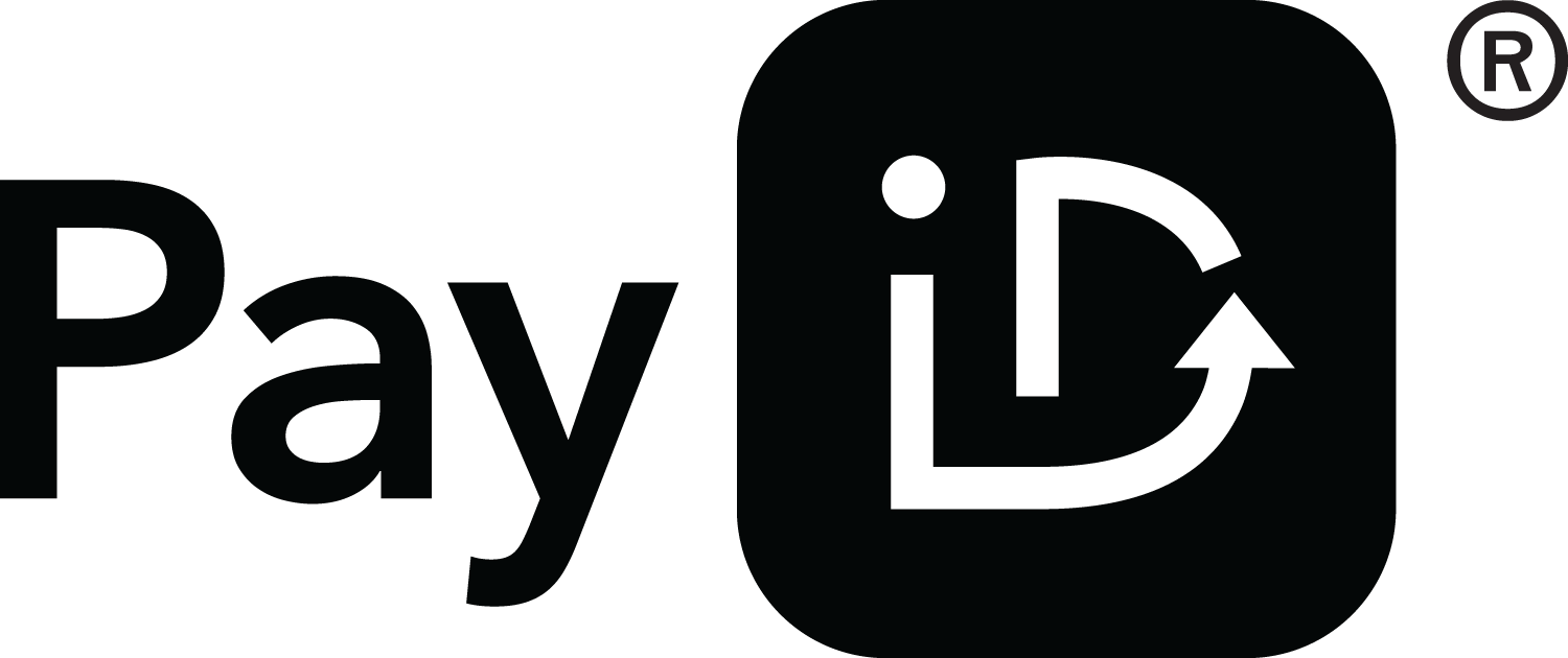 A black and white geometric logo design for PayPal showing the company name against a dark background.