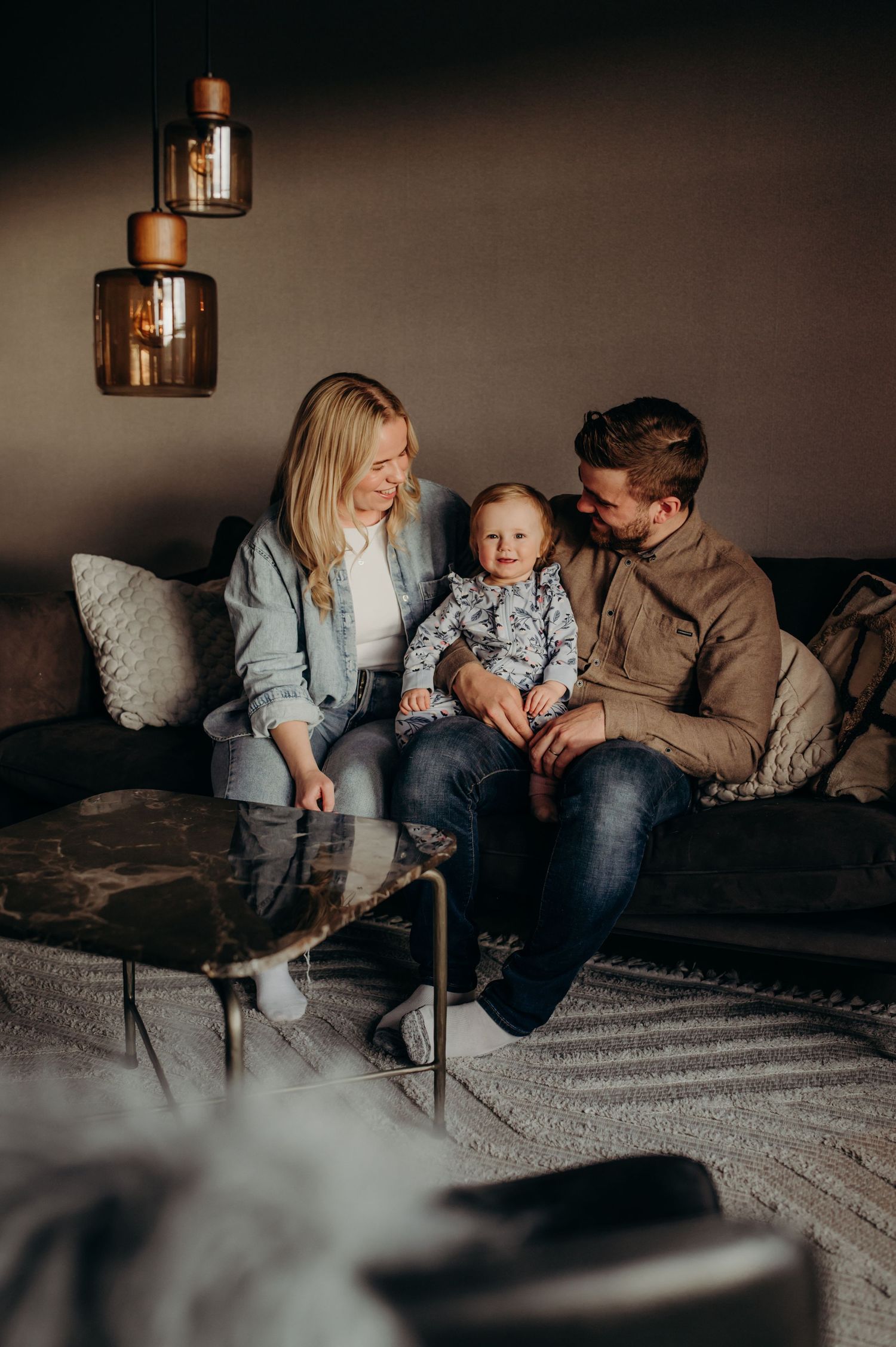 Familjefotografering i hemmet, i Sollefteå kommun.