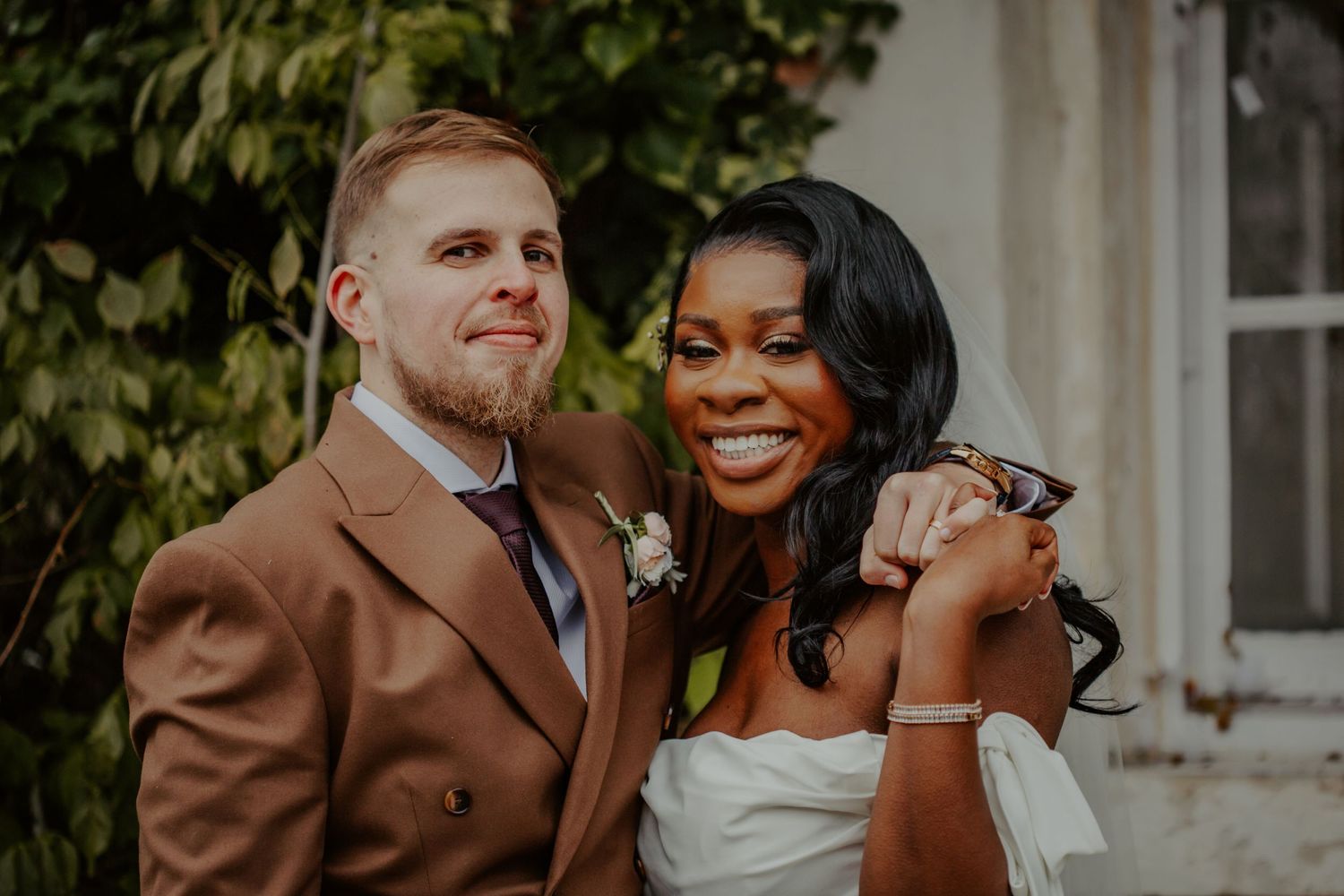 Bride and Groom after their wedding ceremony at Morden Park House - London - RELM Photography