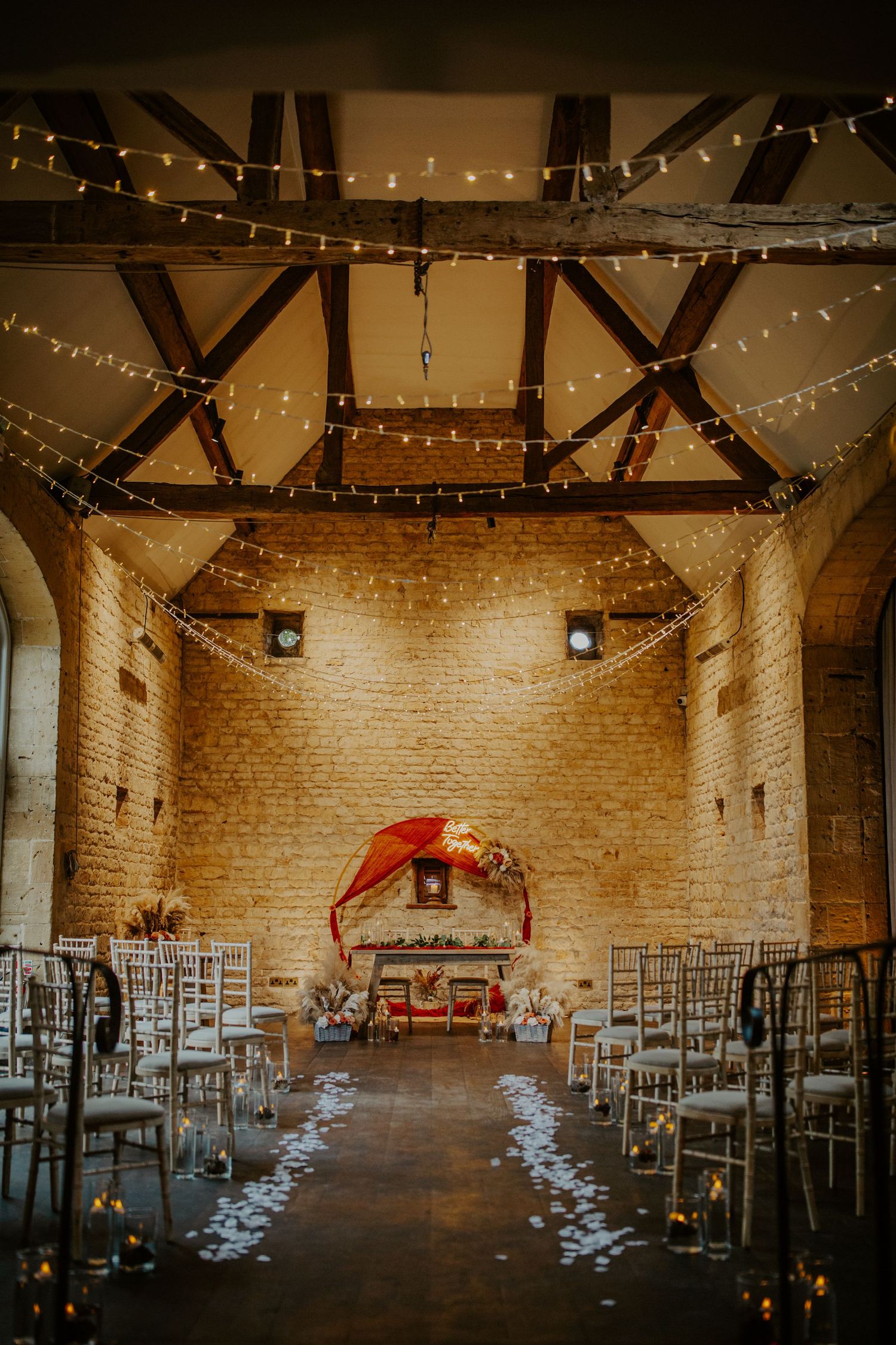 Beautiful barn wedding ceremony - Lapstone Barn – Chipping Campden, The Cotswolds