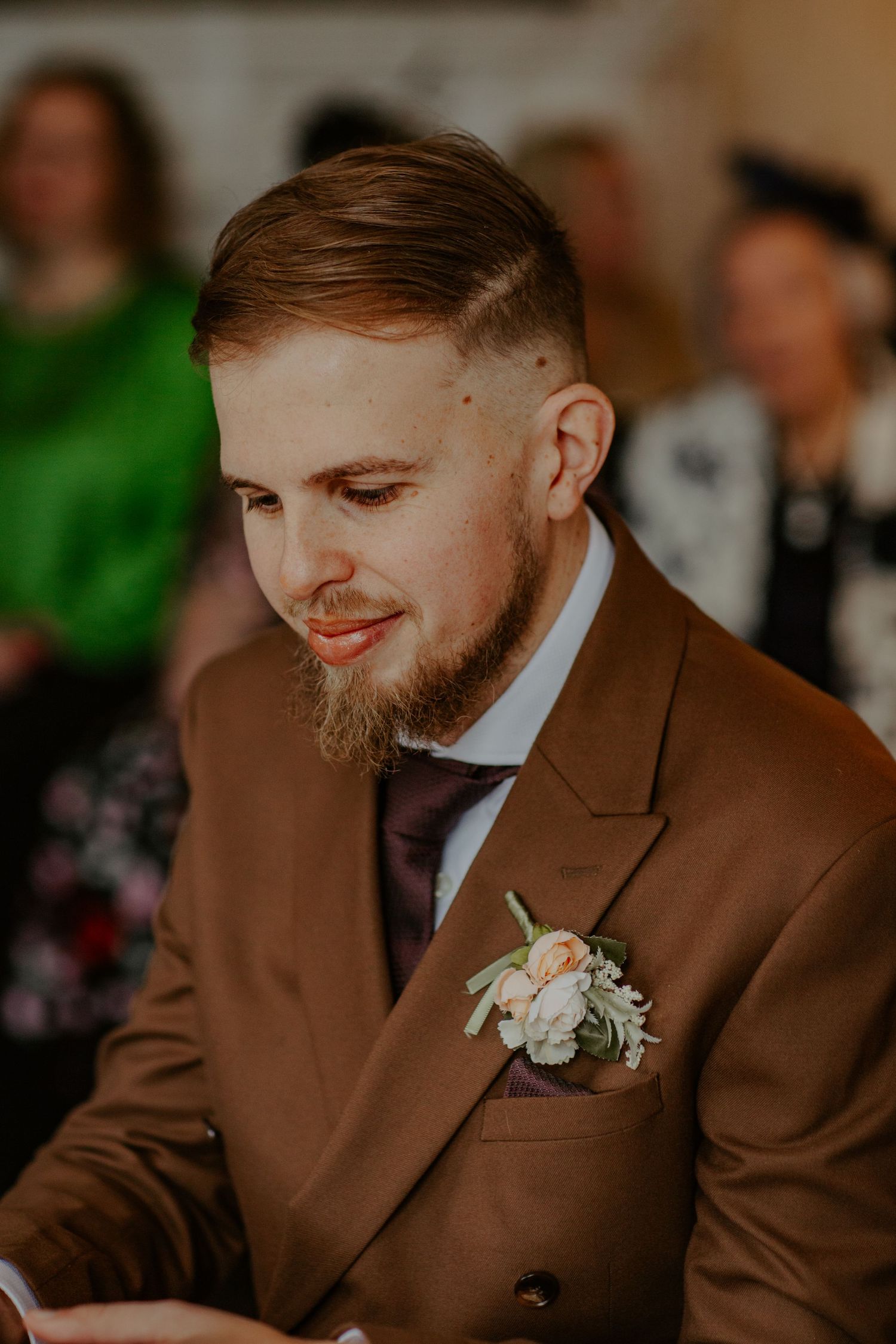 Groom at his wedding ceremony at Morden Park House - London - RELM Photography