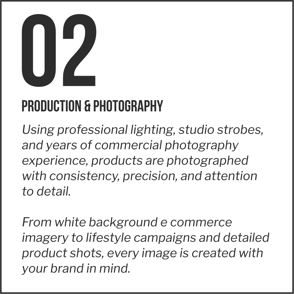 Commercial product photography production process featuring professional studio lighting and detailed e commerce imagery workflow