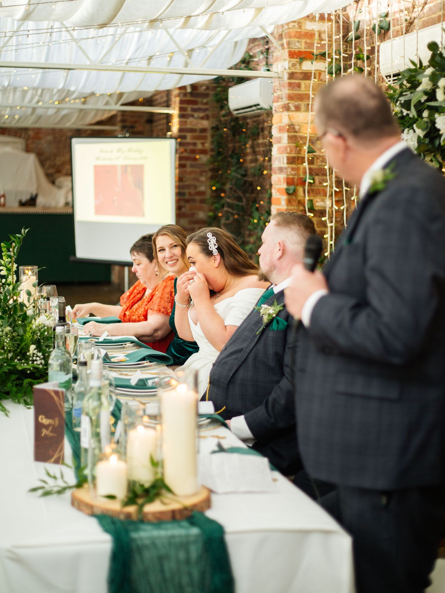 The wedding speech continues at Northbrook Park wedding venue