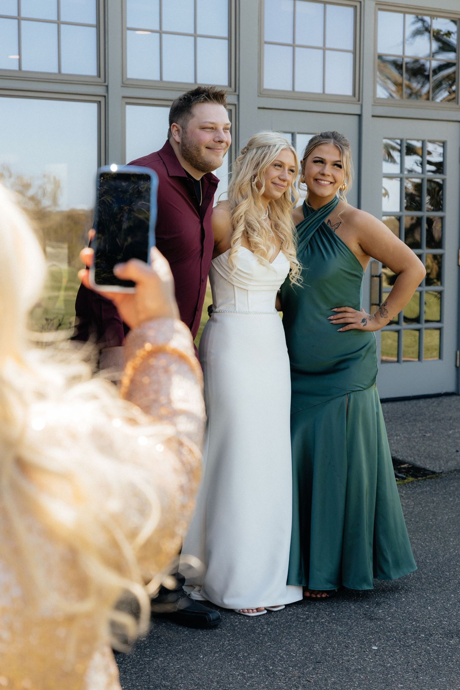 Collection of wedding day detail shots at Rush Creek Golf Course in Maple Grove, MN, including bridal accessories, florals, and more