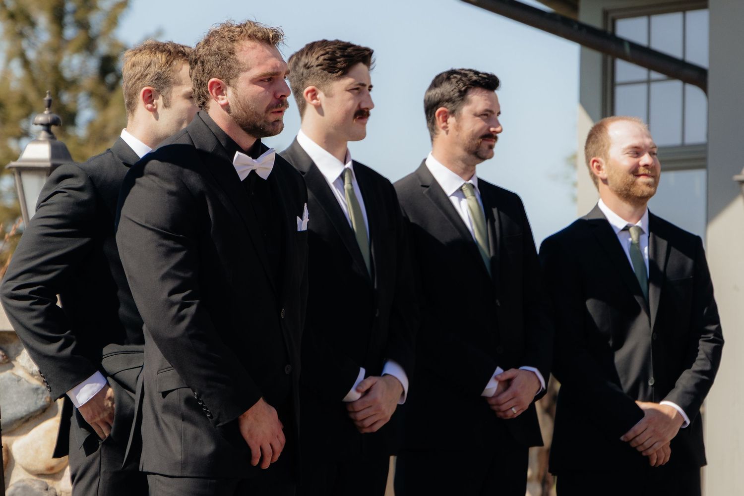 Candid and styled wedding detail shots at Rush Creek Golf Course in Maple Grove, MN, featuring emotional moments with friends and family