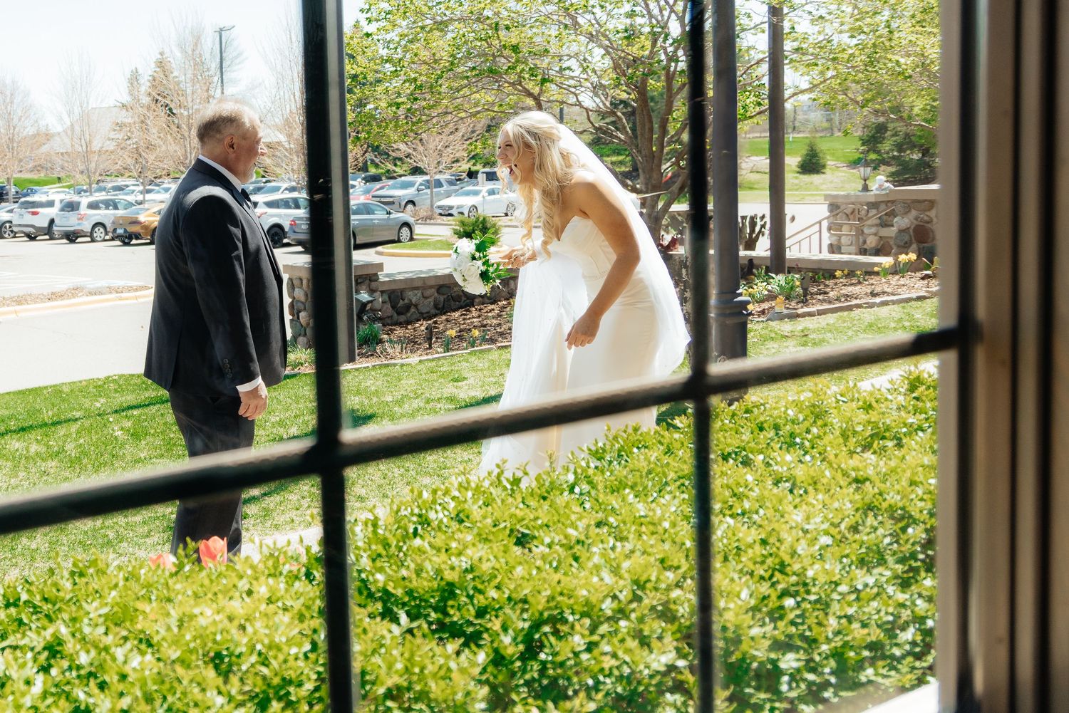 Candid and styled wedding detail shots at Rush Creek Golf Course in Maple Grove, MN, featuring emotional moments with friends and family