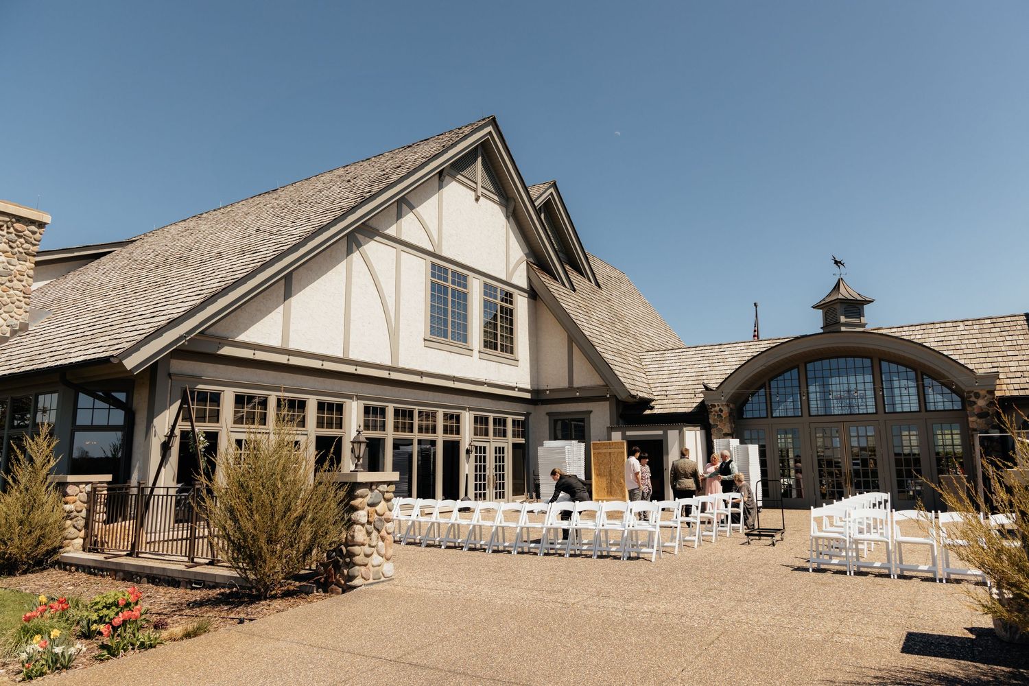 Collection of wedding day detail shots at Rush Creek Golf Course in Maple Grove, MN, including bridal accessories, florals, and more