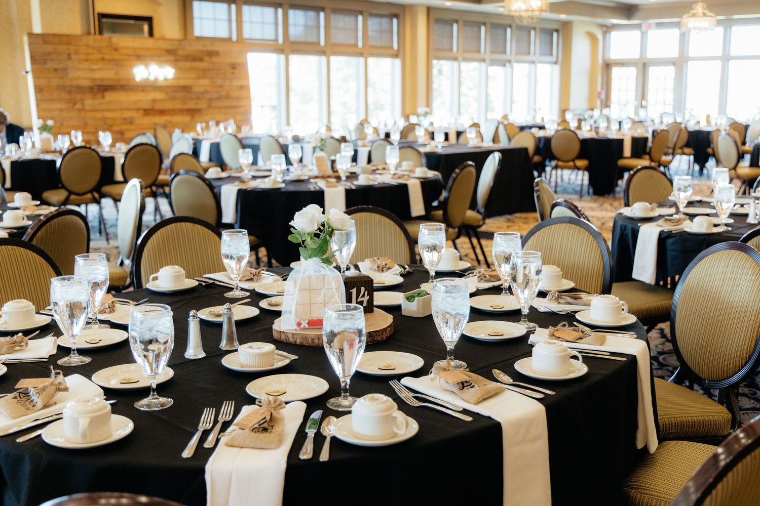 Collection of wedding day detail shots at Rush Creek Golf Course in Maple Grove, MN, including bridal accessories, florals, and more