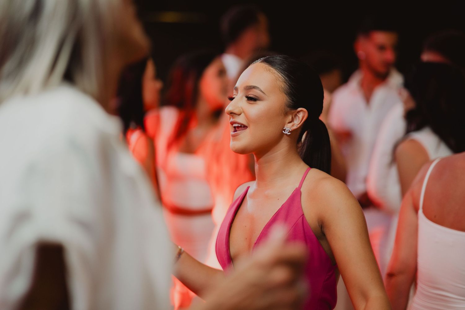 Guest dancing on the floor at a 21st birthday party