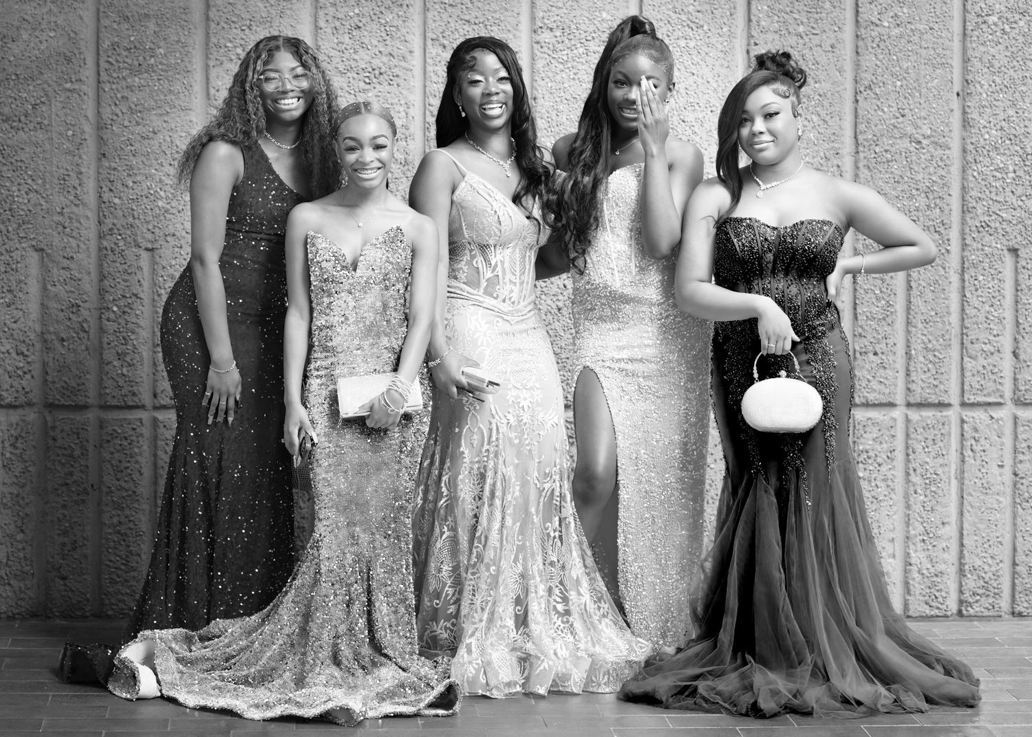 Image Alt Text (SEO):
Atlanta portrait photographer capturing a stylish group portrait of women wearing elegant formal gowns in a profession