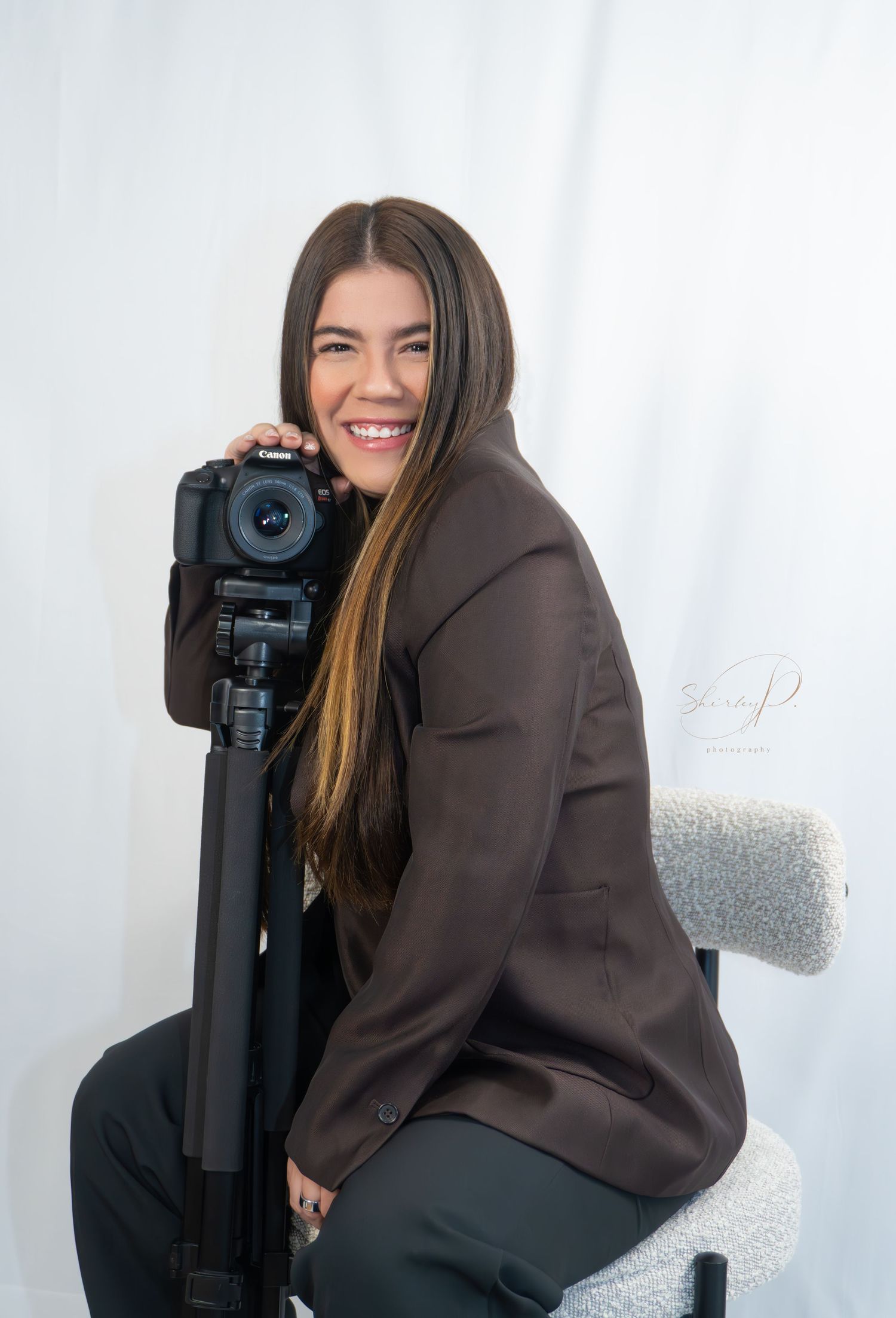 woman with camera