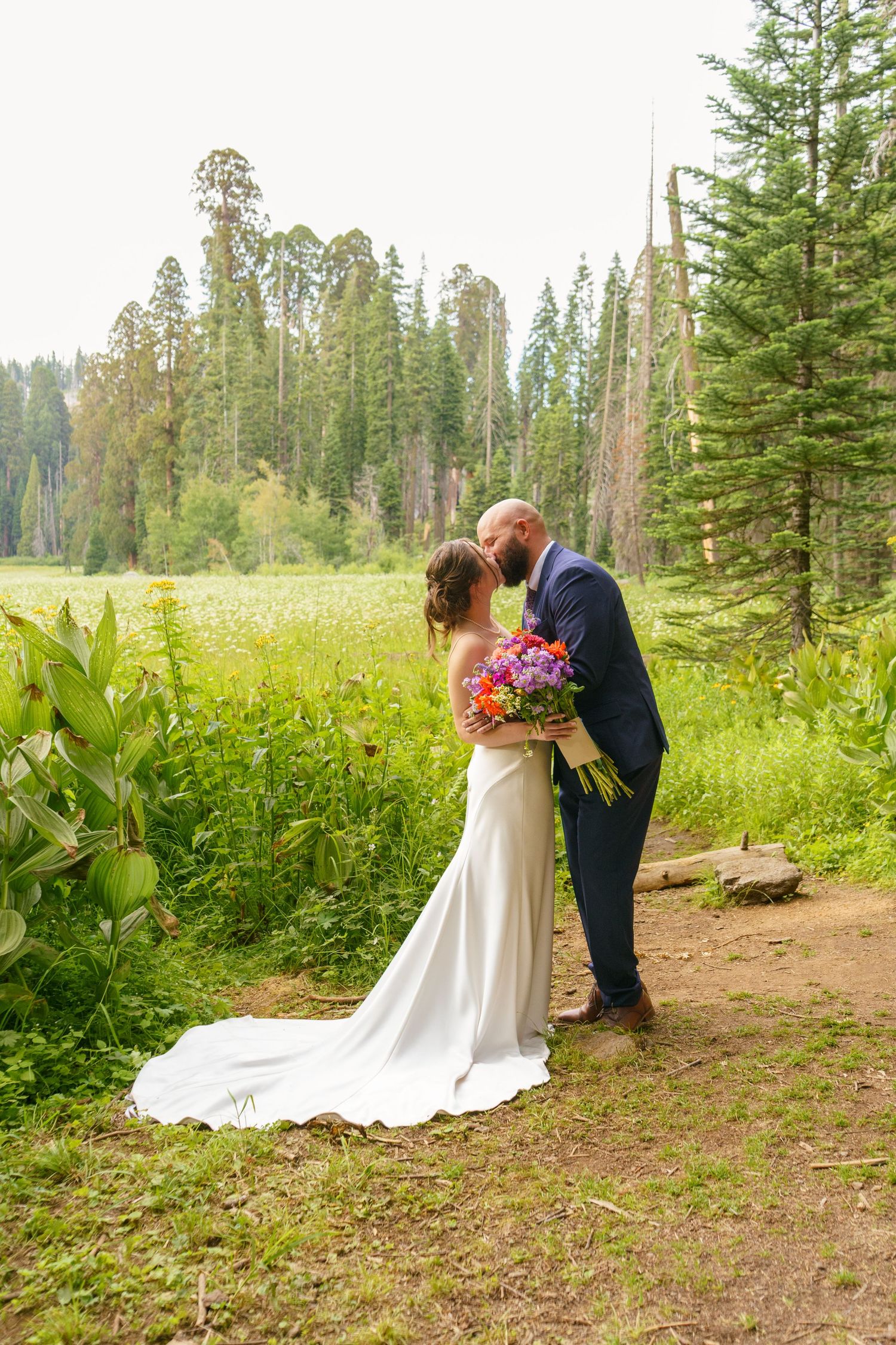 Cresent Meadow Elopement, Sequoia Moro Rock Elopement, Sequoia Elopement, Séquoia Summer Elopement