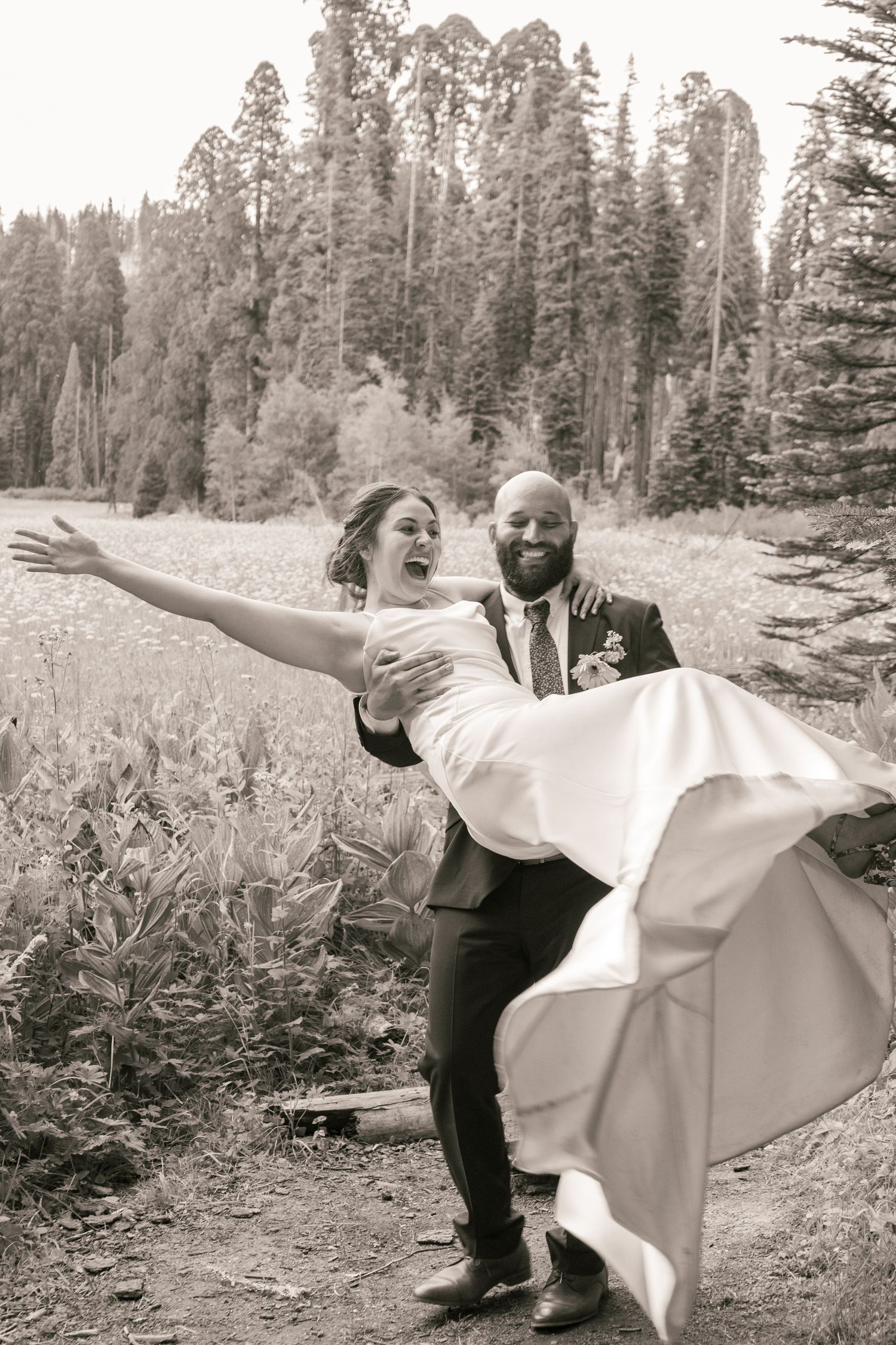 Cresent Meadow Elopement, Sequoia Moro Rock Elopement, Sequoia Elopement, Séquoia Summer Elopement