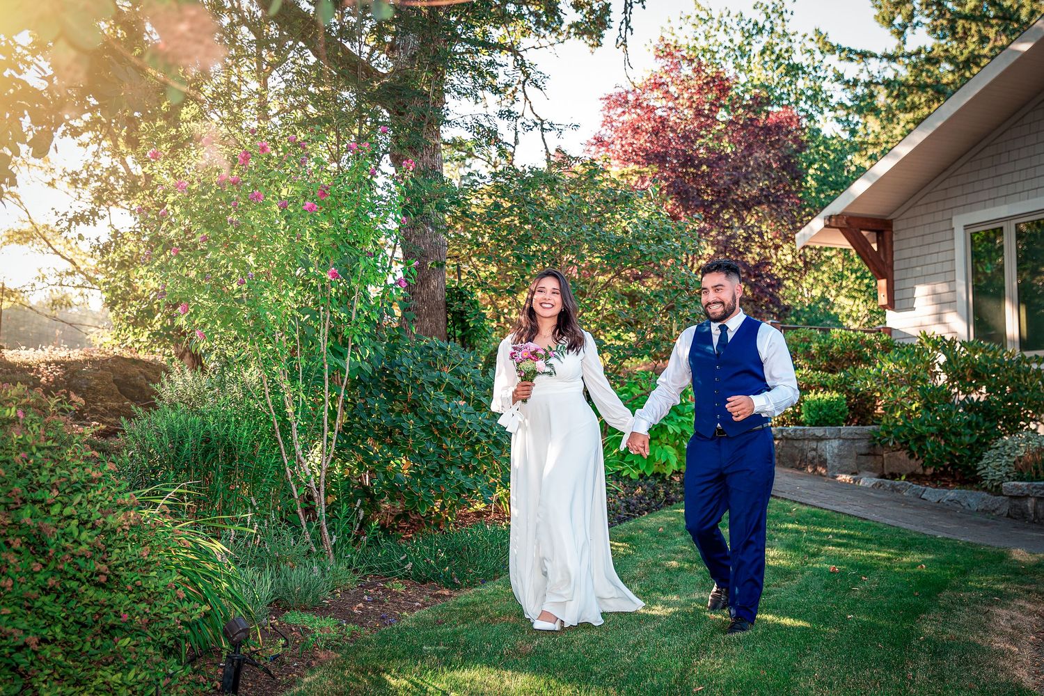 Bride and groom wedding portraits Victoria BC