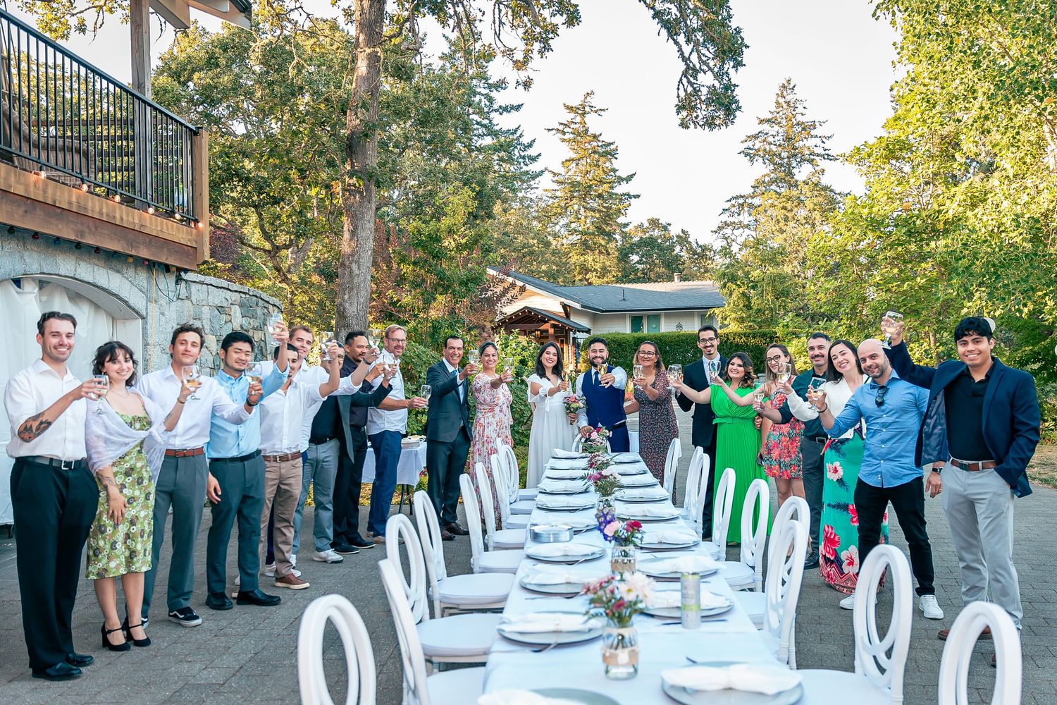Intimate wedding photo in Victoria BC