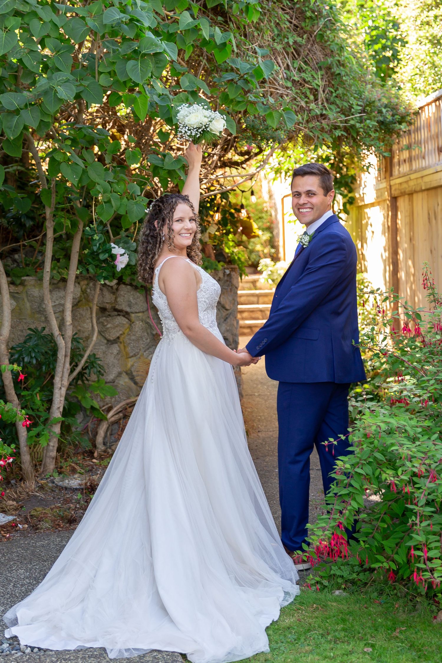 Intimate wedding photo in Victoria BC