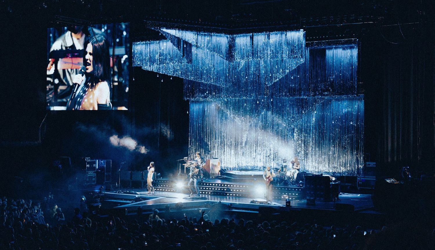 Concert stage (Wolf Alice) and dramatic lighting during live performance, directed by Ant Barrett (RESOLVE FILM)