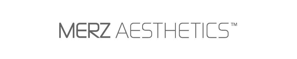 Merz Aesthetics brand logo displayed in gray text on a white background.