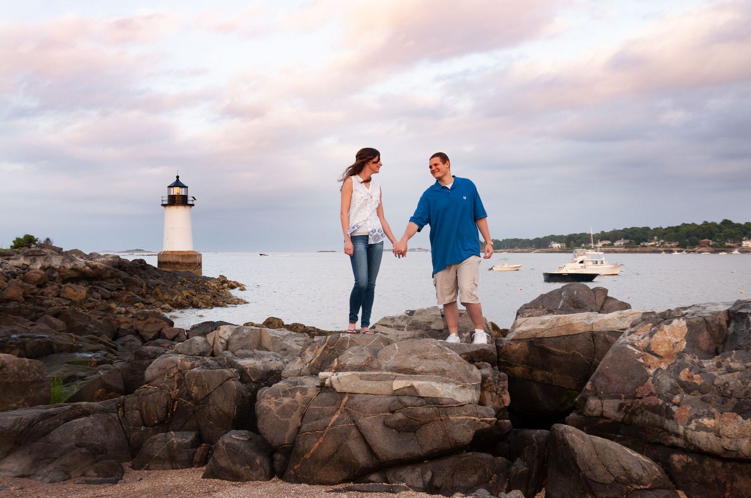 New England Lighthouses, Vacation Photos at Fort Pickering, Salem, MA with Leah Ramuglia Photography. Beach Portraits and more.