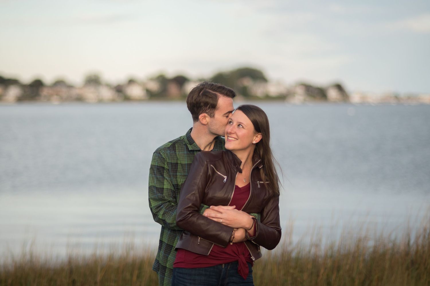 Cozy & romantic Engagement portraits with Leah Ramuglia Photography at World’s End in Hingham, MA on Boston’s South Shore.