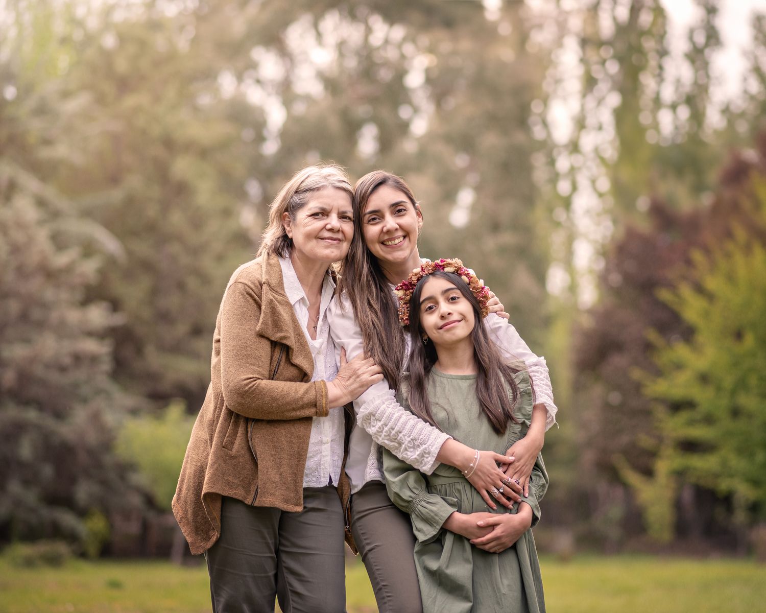 Fotografía de familia en locación natural