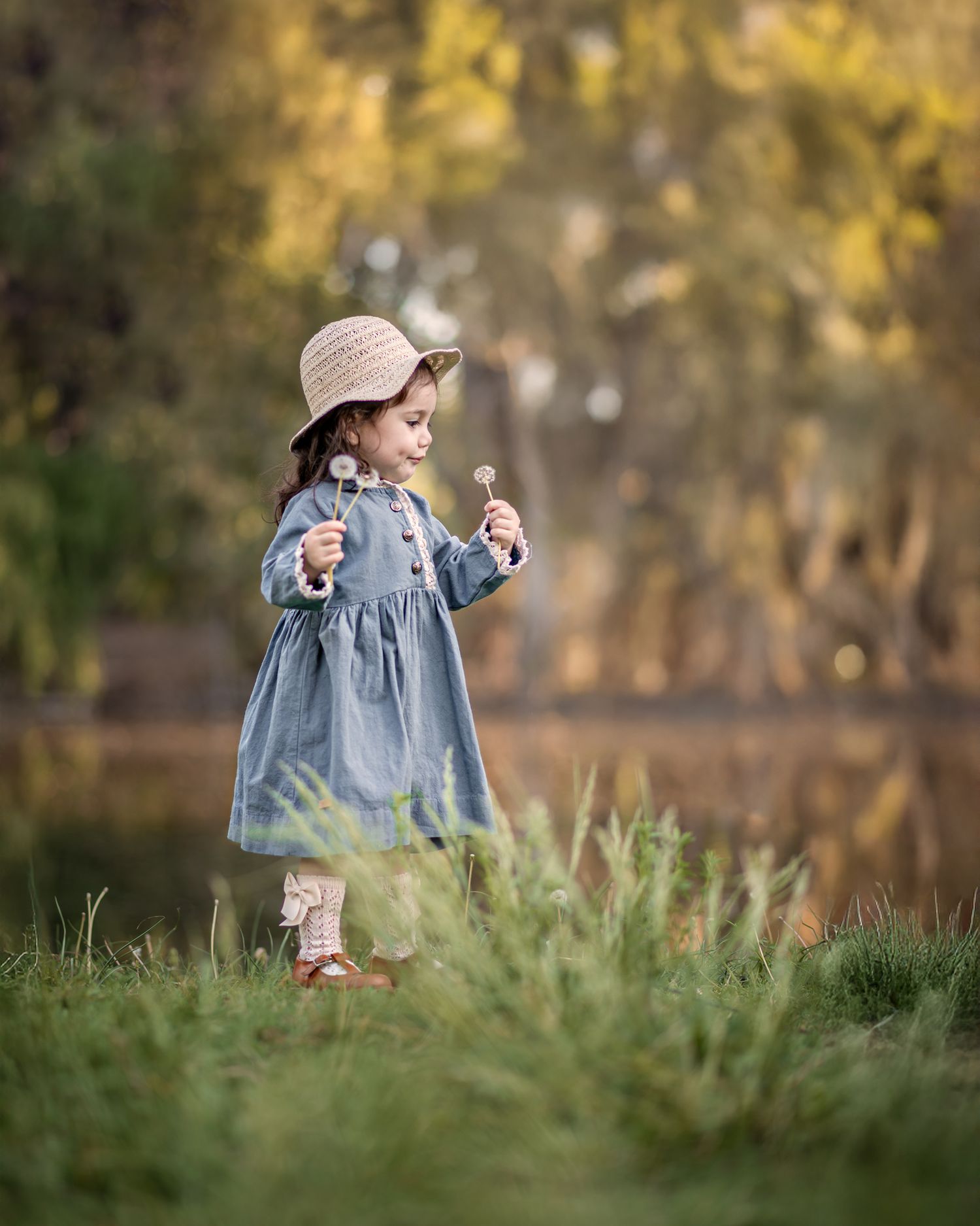 Fotografía infantil con tonos cálidos