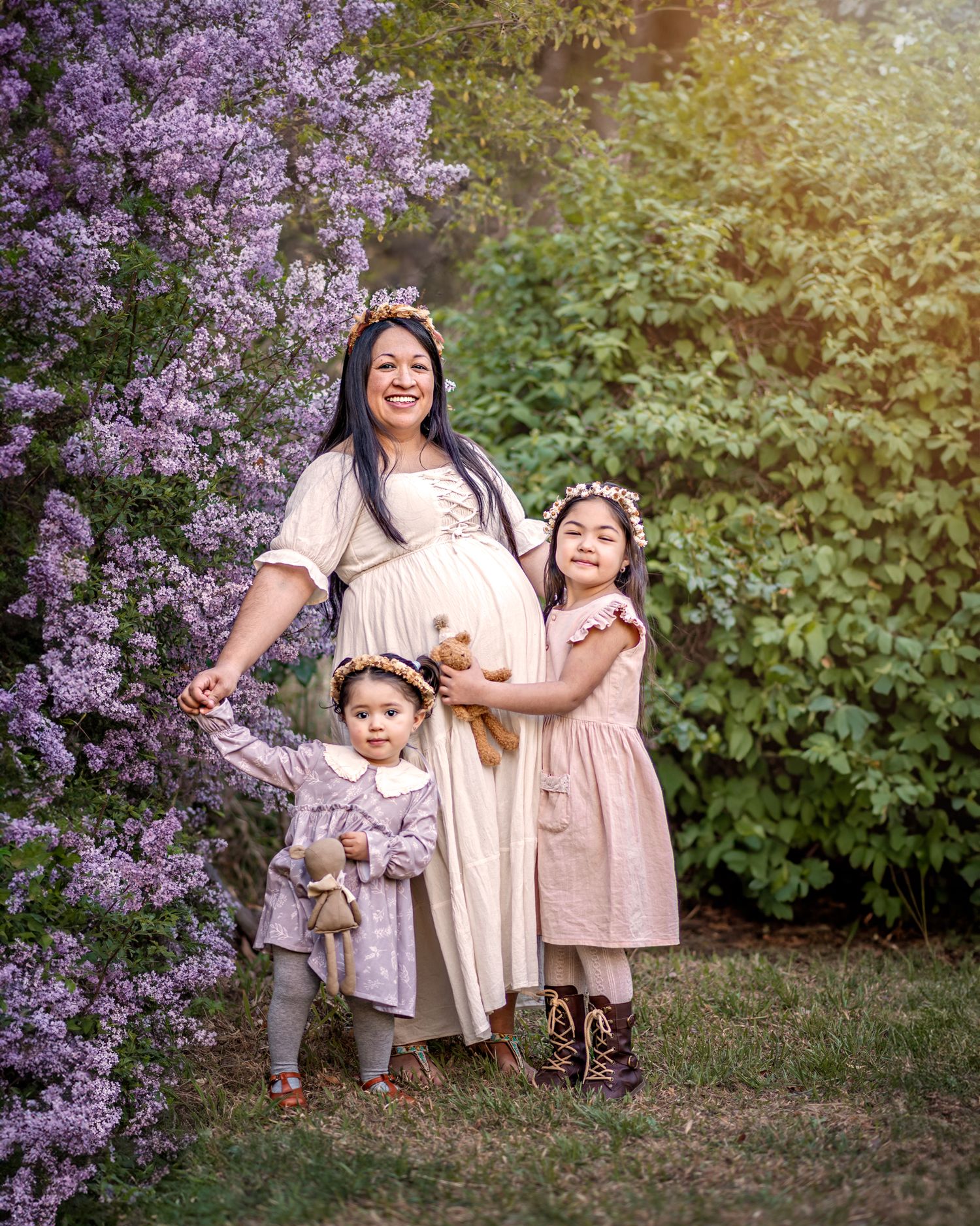 Retrato infantil con tonos cálidos