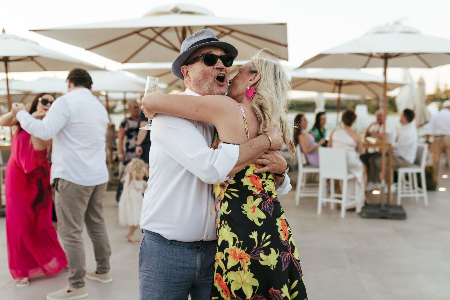 Guests having fun at Casa do Lago, Quinta do Lago, Portugal.