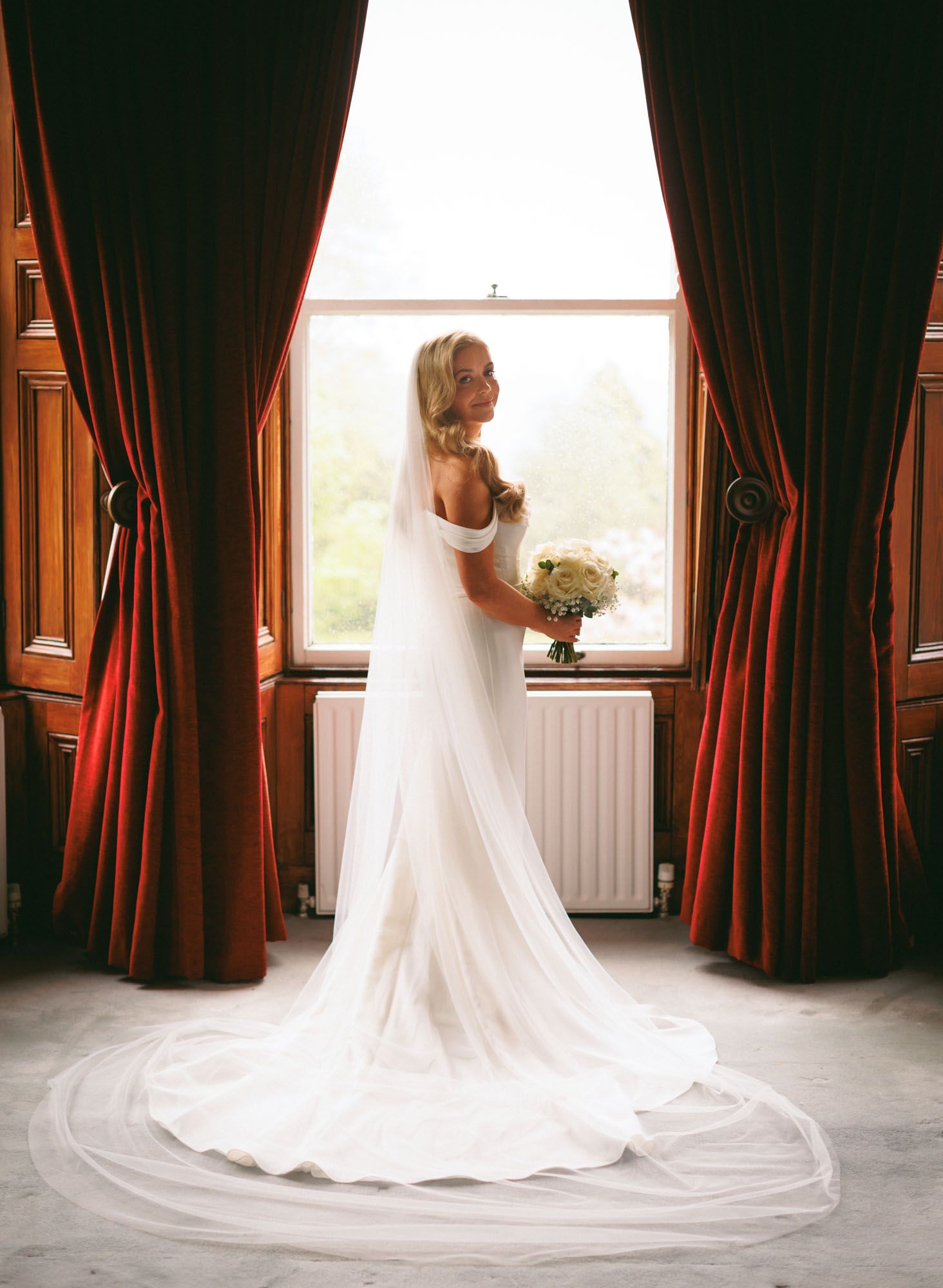 Bride portrait at Tinakilly house, photographed in Wicklow