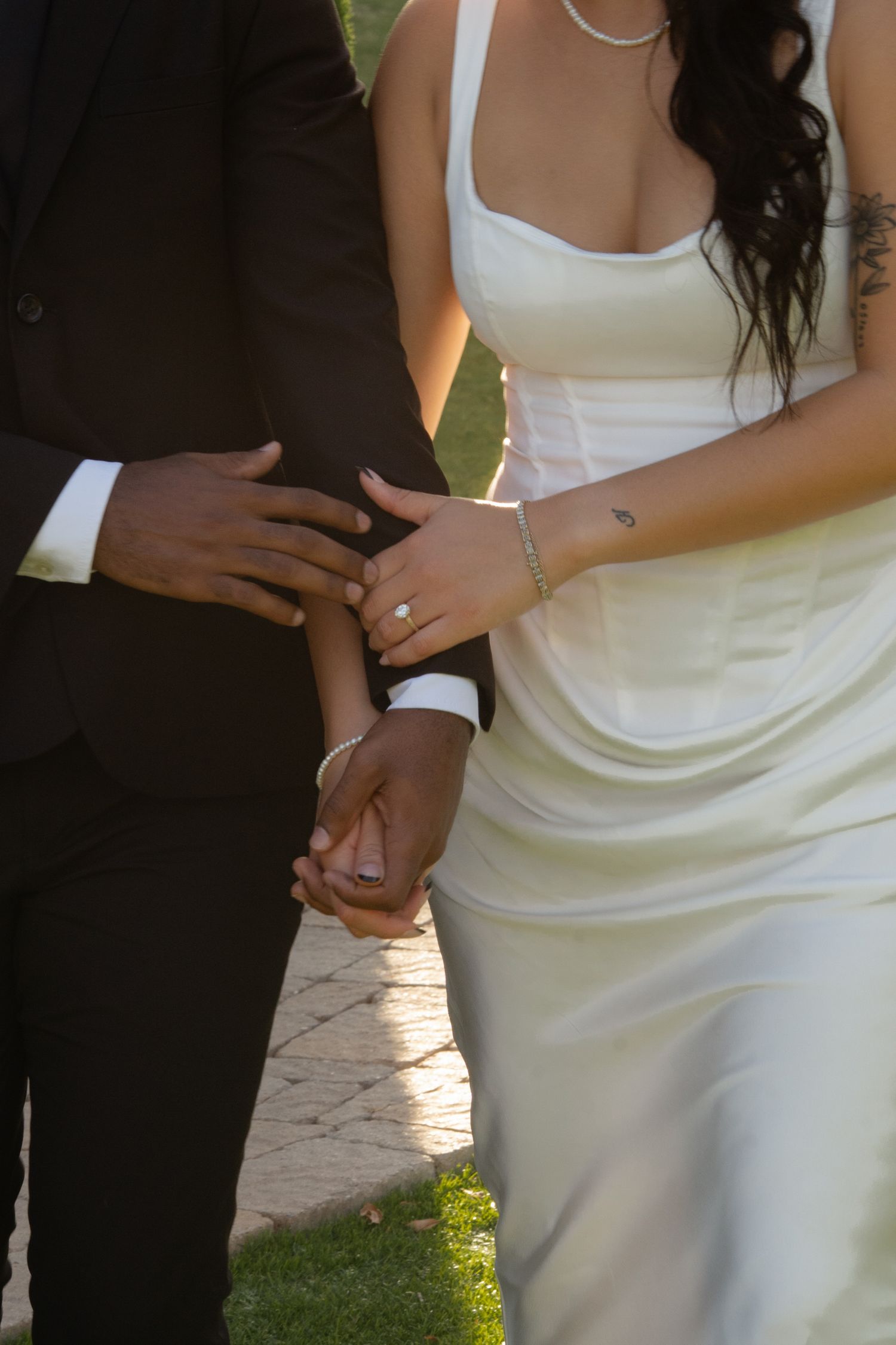Candid engagement photos capturing Black love in Arizona