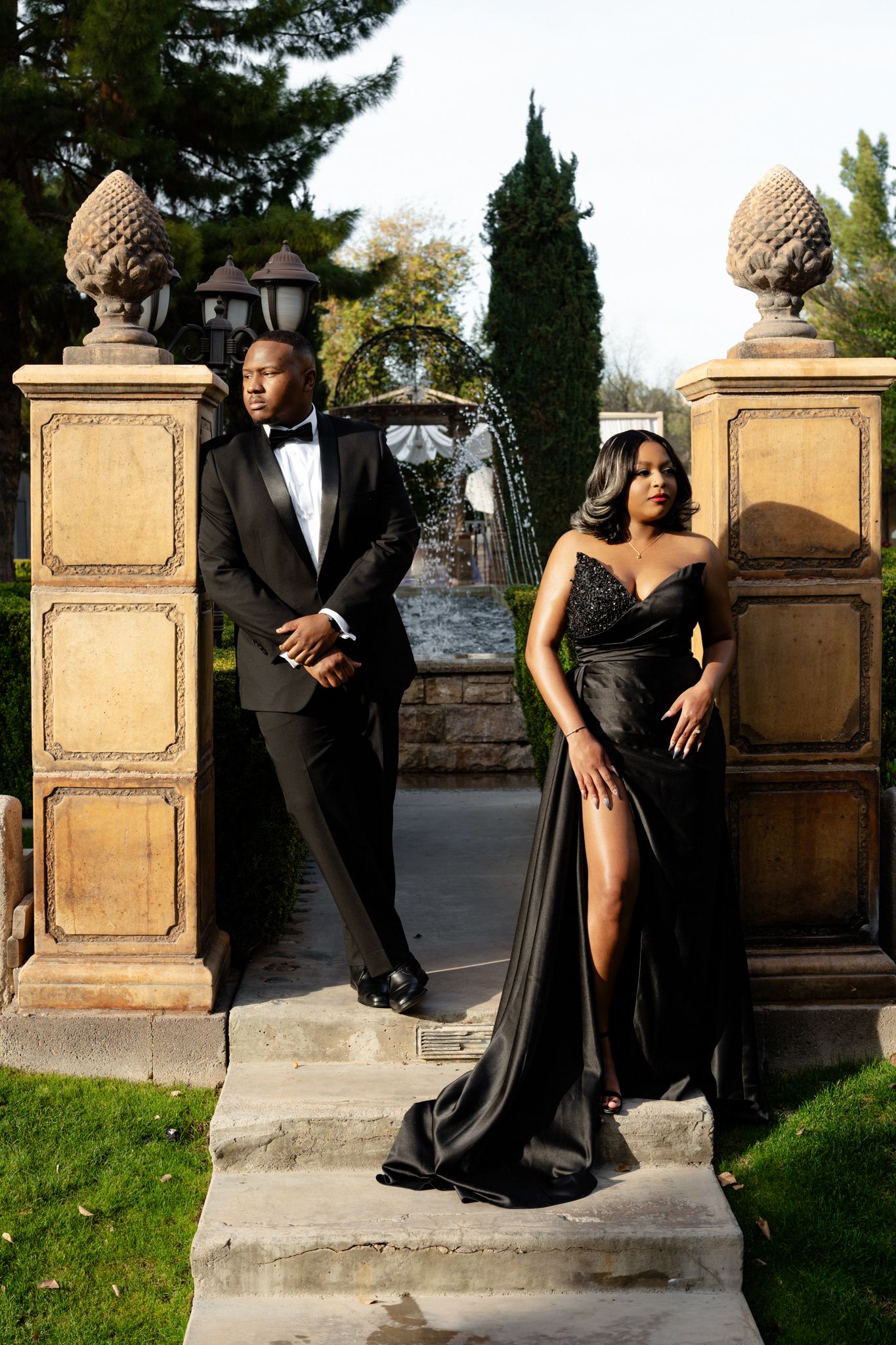 Candid engagement photos capturing Black love in Arizona