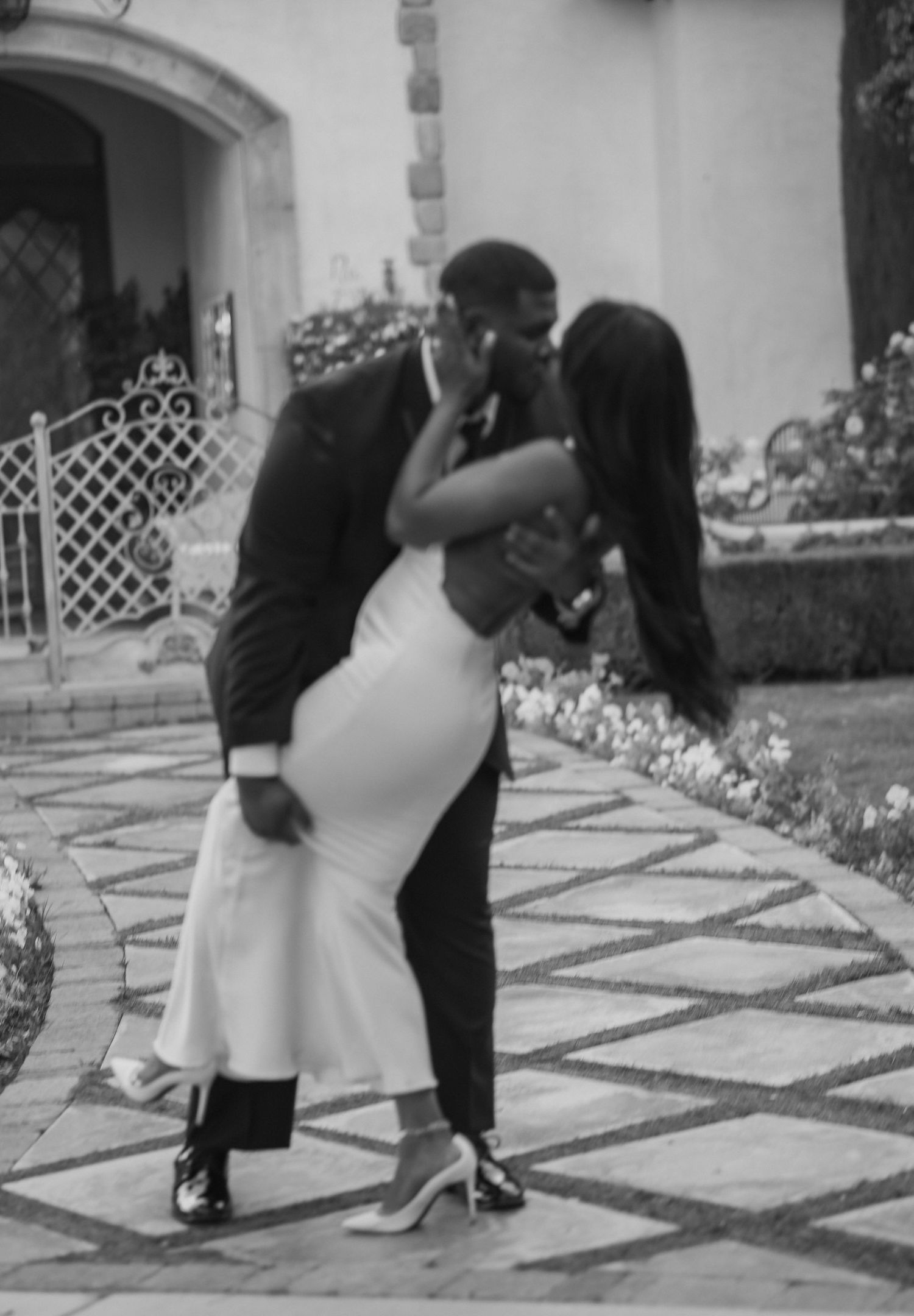 Candid engagement photos capturing Black love in Arizona