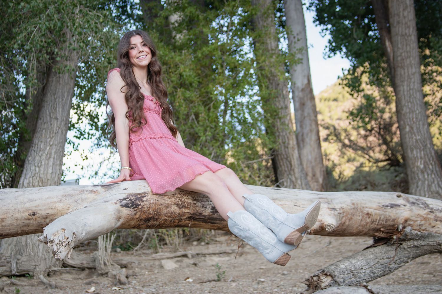 Senior year photo in Colorado