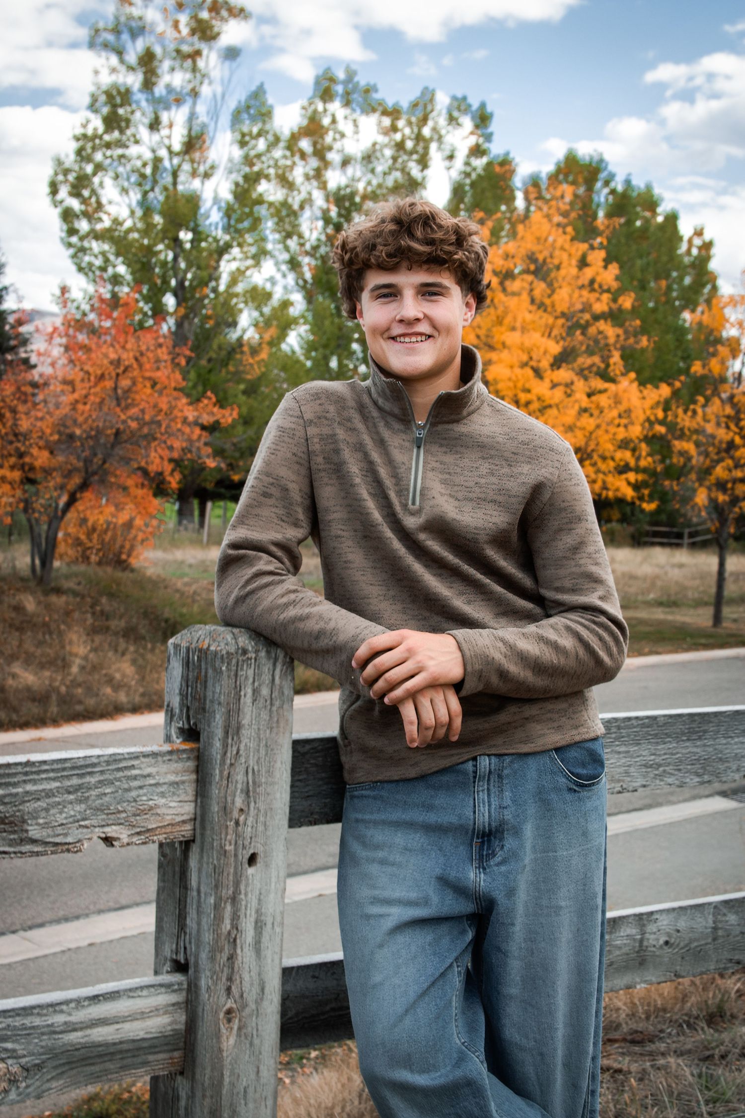 Senior year photo in Colorado