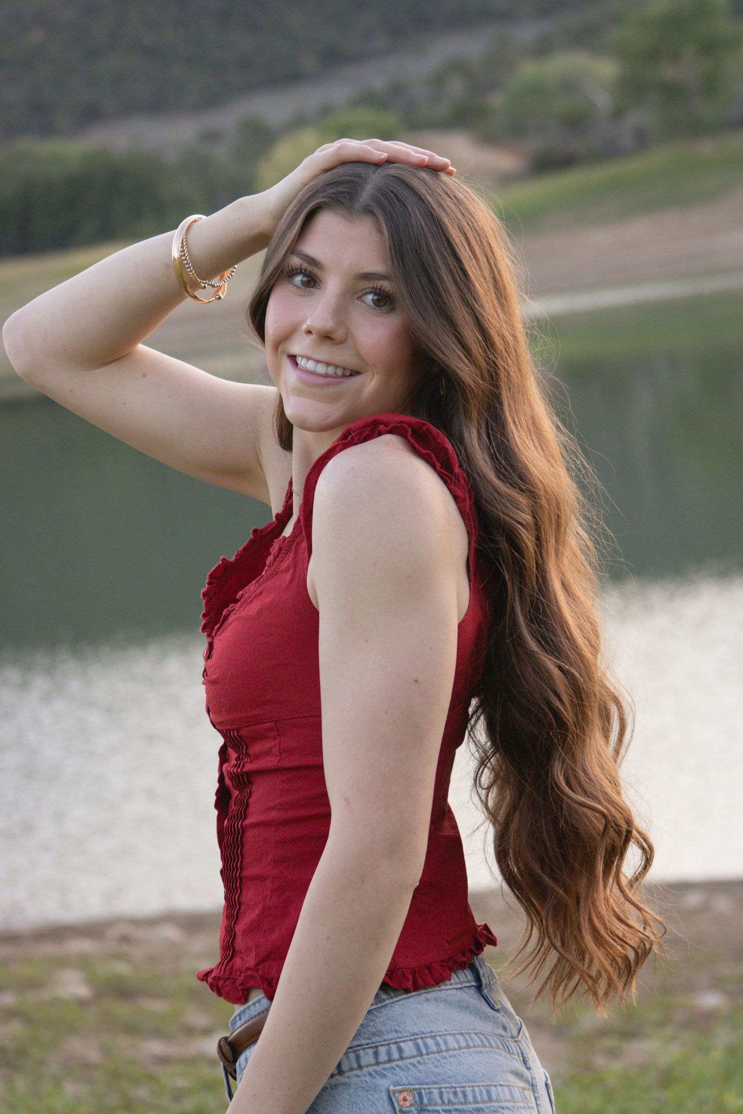 Senior year photo in Colorado
