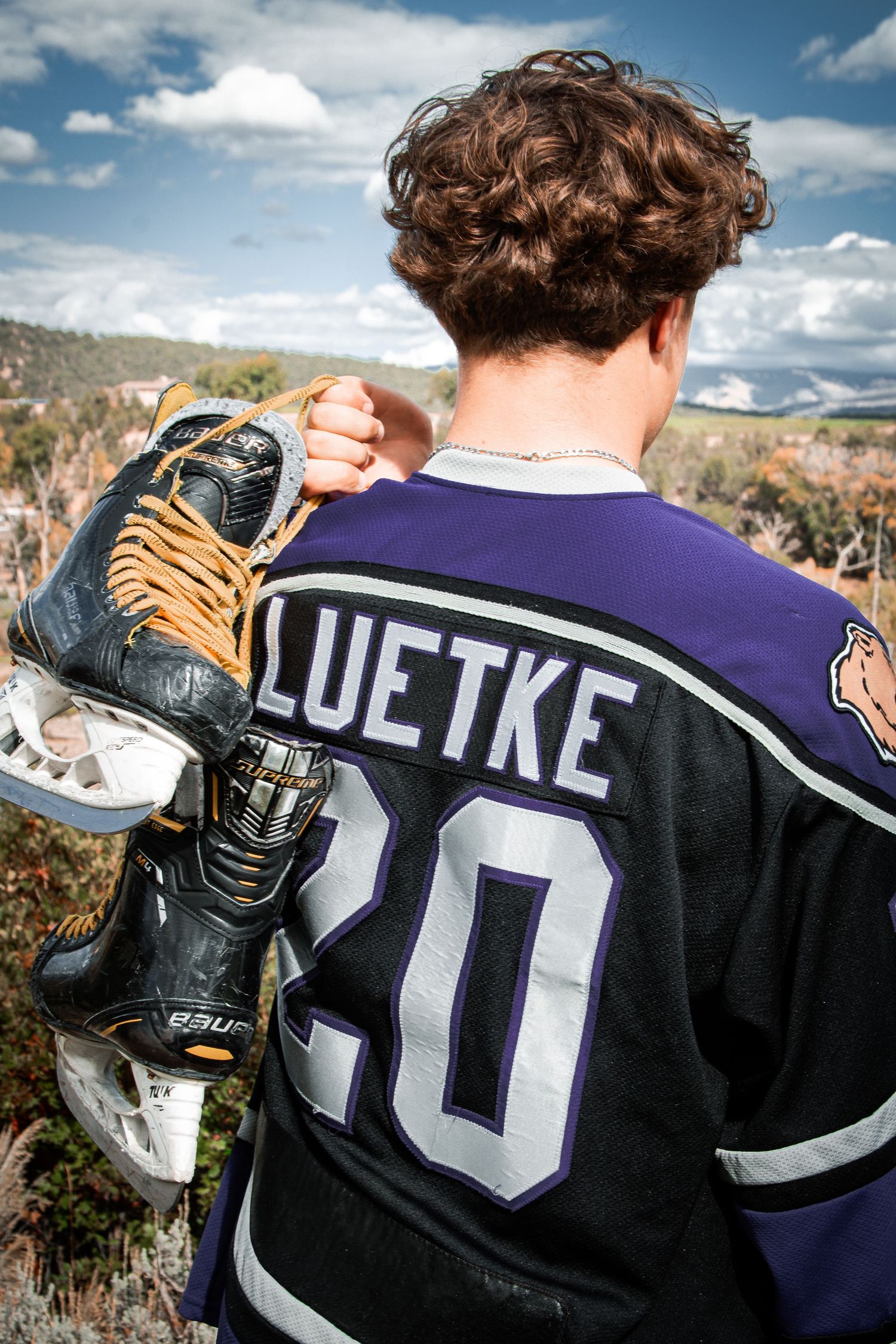 Senior year photo in Colorado