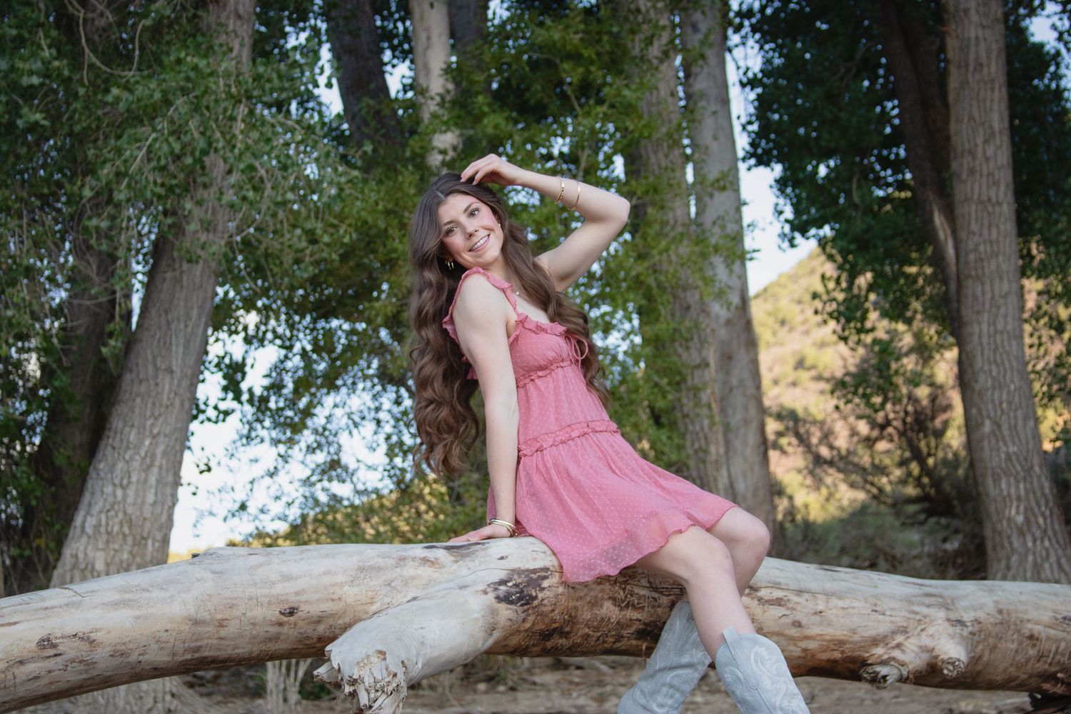 Senior year photo in Colorado