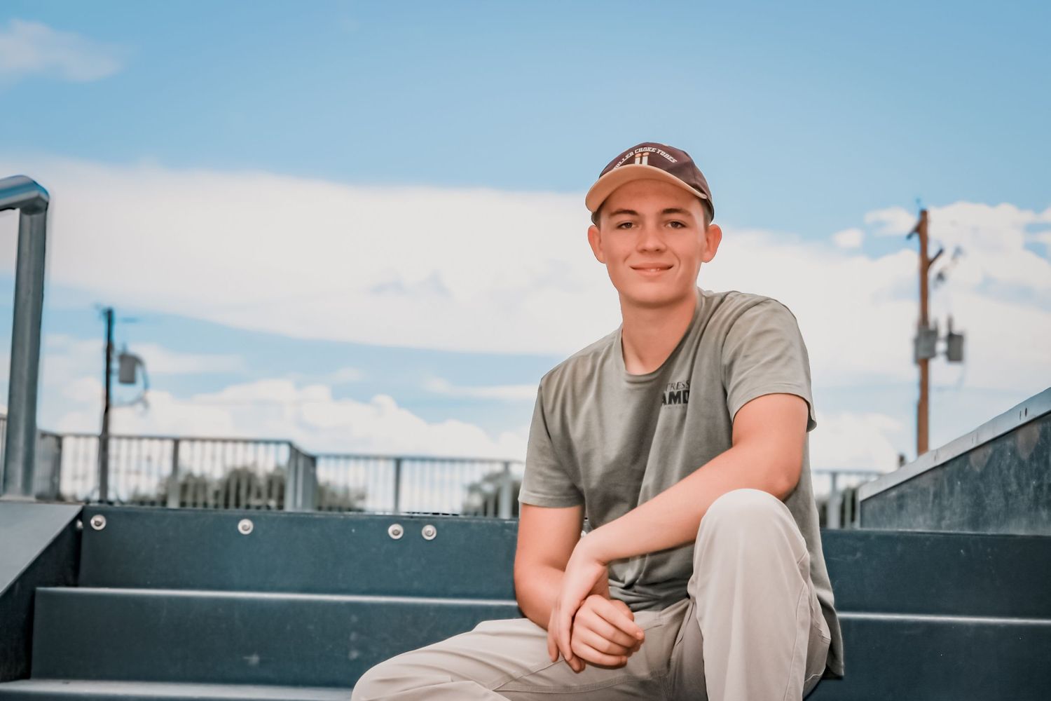 Senior year photo in Colorado